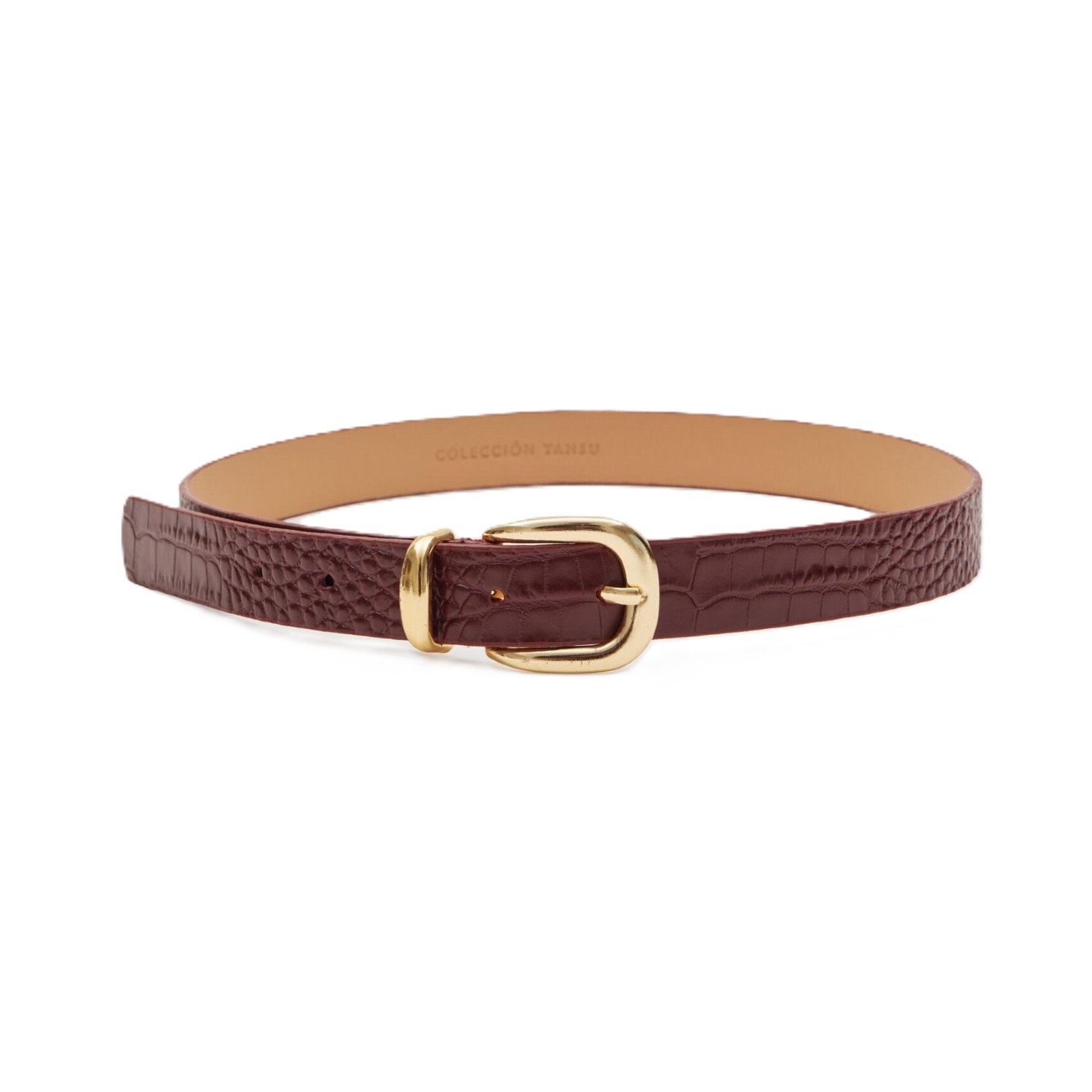 Colección Tansu Women's Brown Tristan Leather Belt In Brown