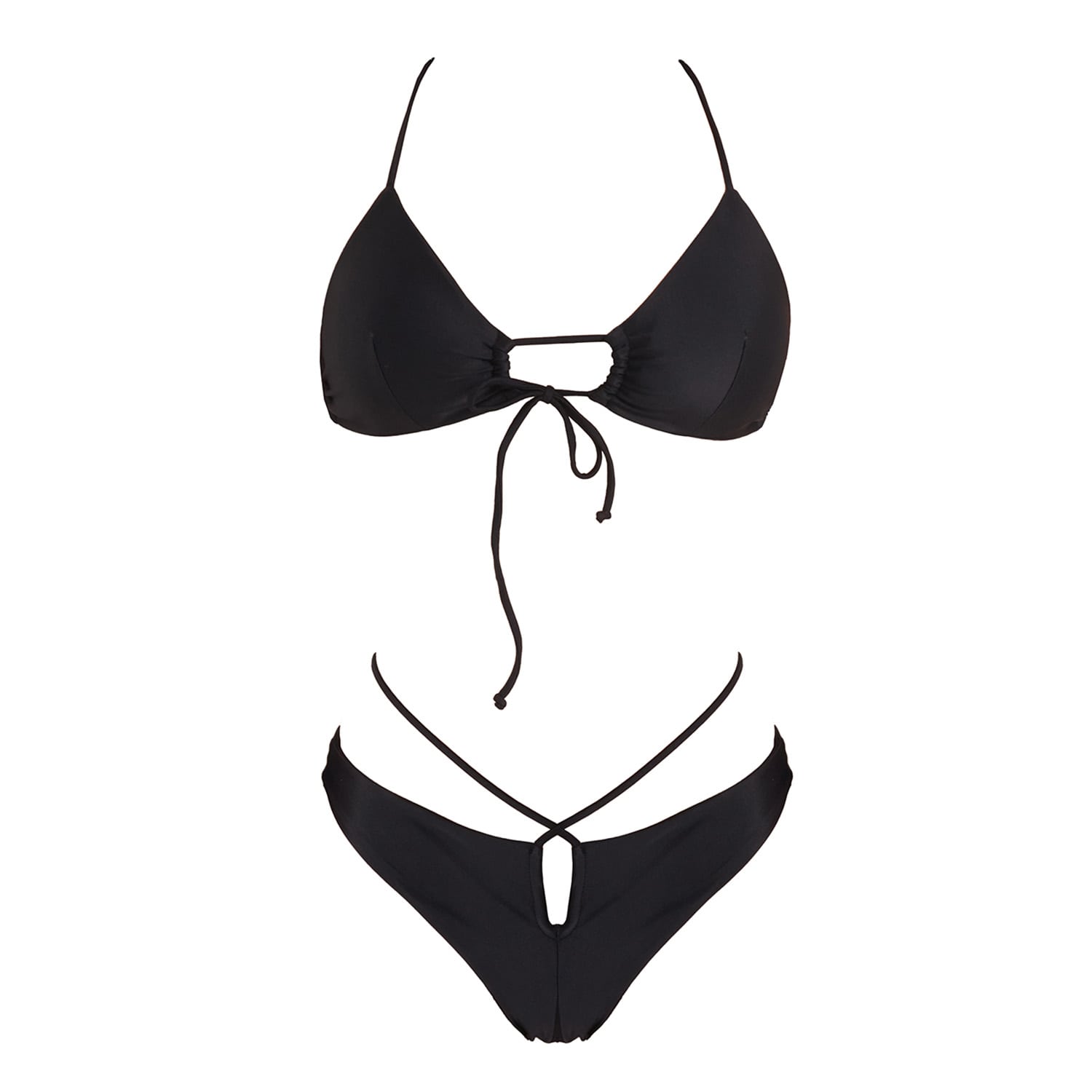 Women&rsquo;s Merus Bikini Black | Medium | Sancha the Brand