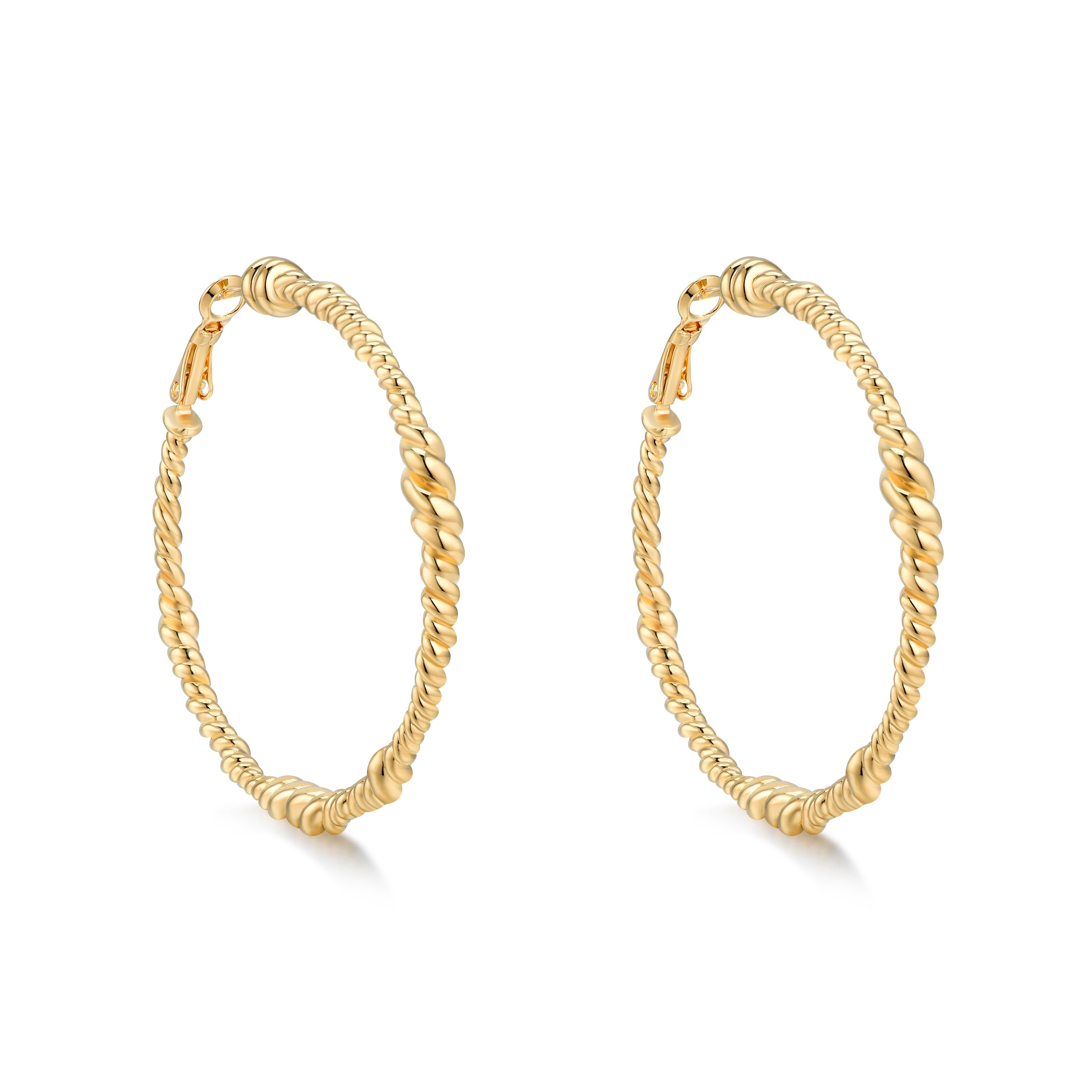 Women’s Camila Spiral Gold Hoop Earrings Frida & Florence