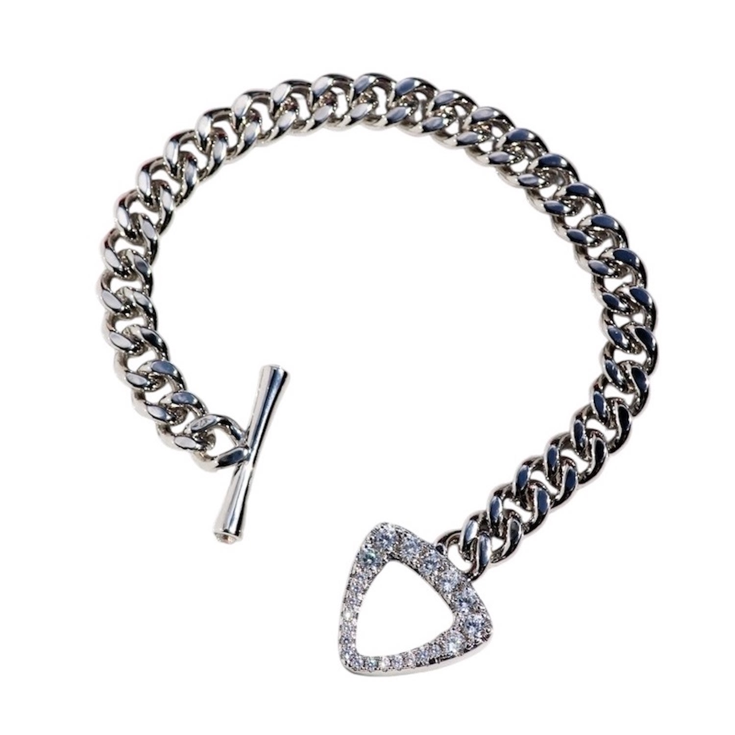 Native Gem Women's Triomphe Bracelet- Sterling Silver In Brown