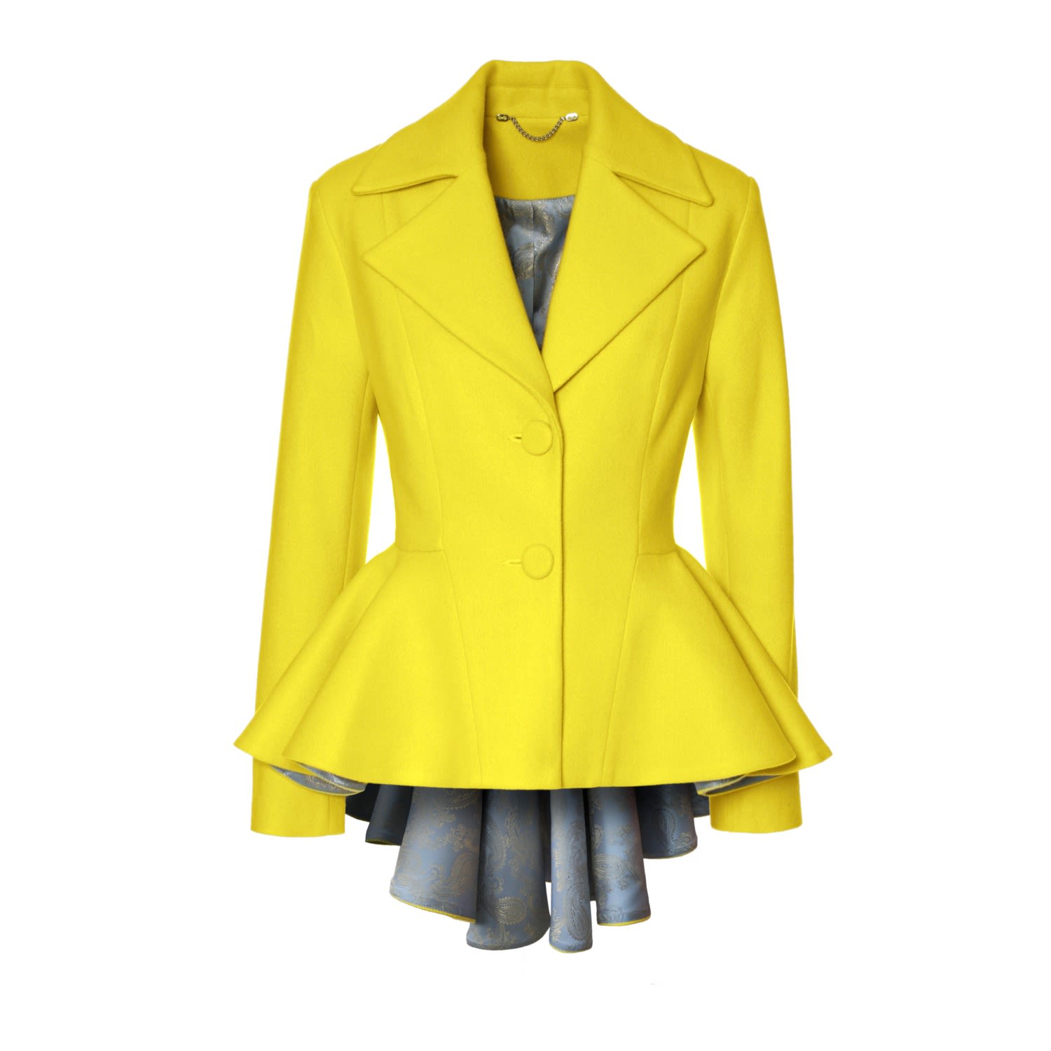 Aggi Women's Yellow / Orange Ingrid Fun Yellow Short Coat