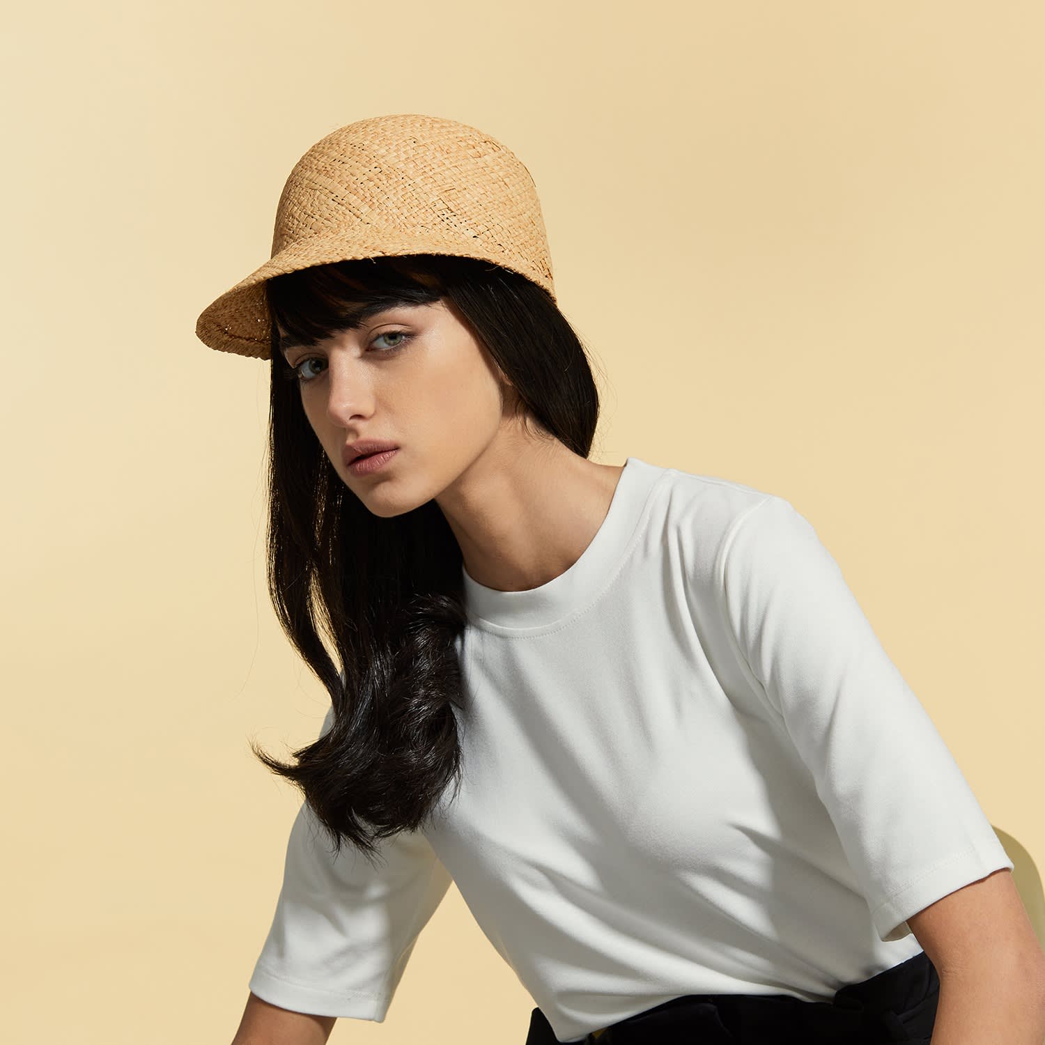 Women's Neutrals Summer Straw Cap | Large | Justine Hats