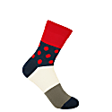 Peper Harow - Made In England Scarlet Mayfair & Navy Leaf Women's Socks 2 Pack In Women's