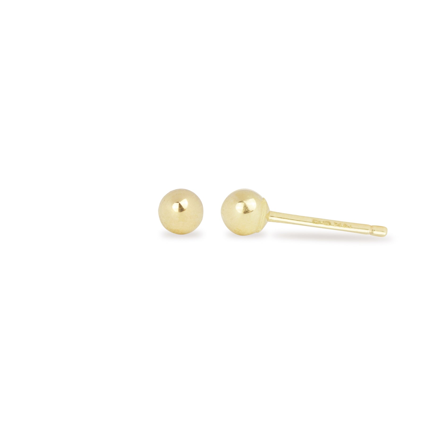 Maya Brenner Women's Mini Preppy Posts - Yellow Gold In Gold
