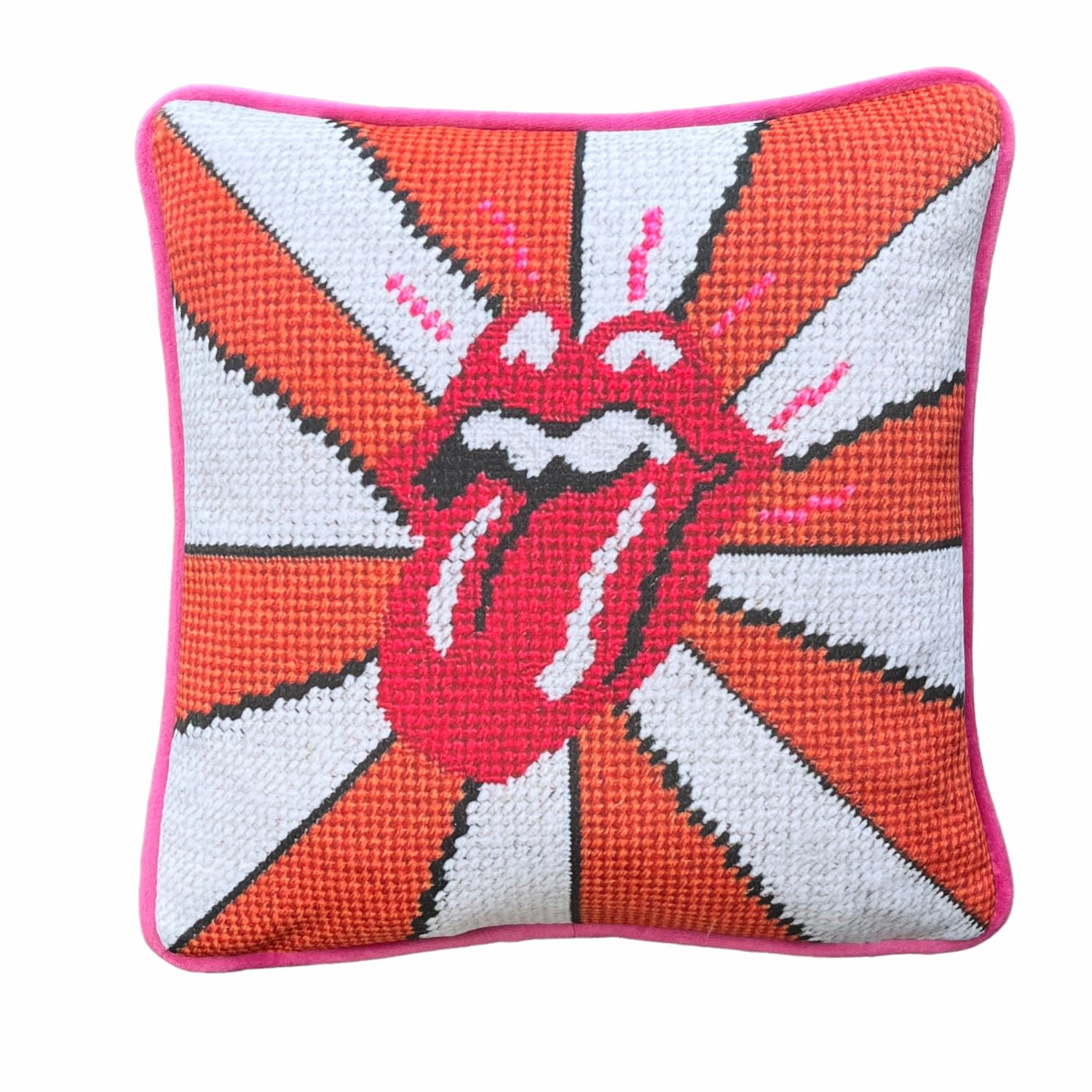 Velvet "The Rolling Stones" Feather Down Pillow Mommani Threads