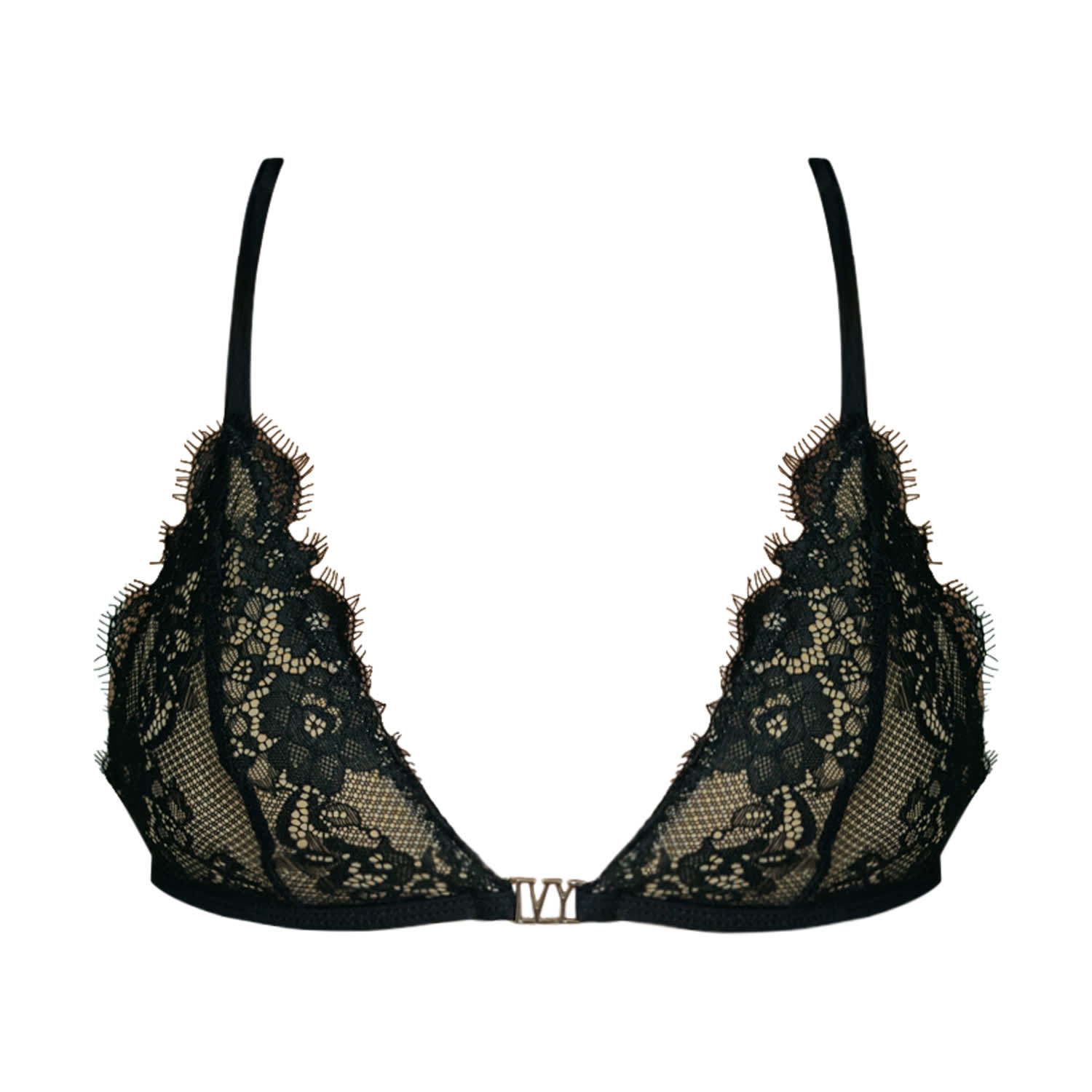 Ivy Swimwear Women's Lucy In Black Lace Bikini Top