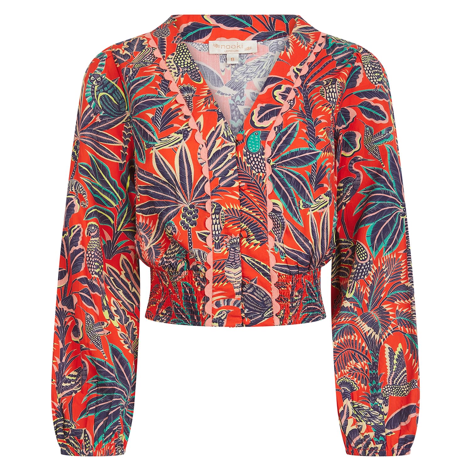 Nooki Design Women's Lesanne Top - Red Mix In Red