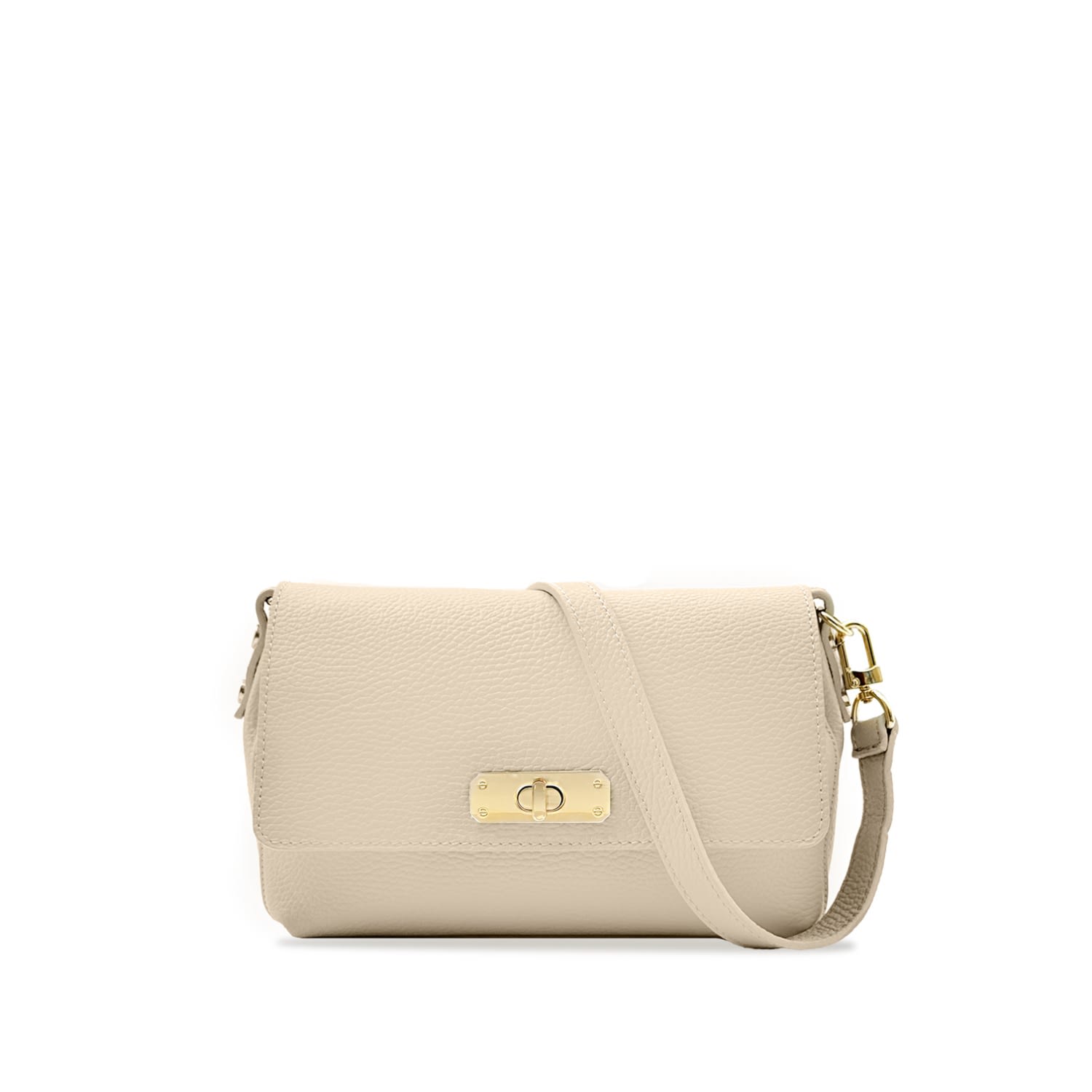 Apatchy London Women's Neutrals The Maisie Midi Stone Leather Bag In Black