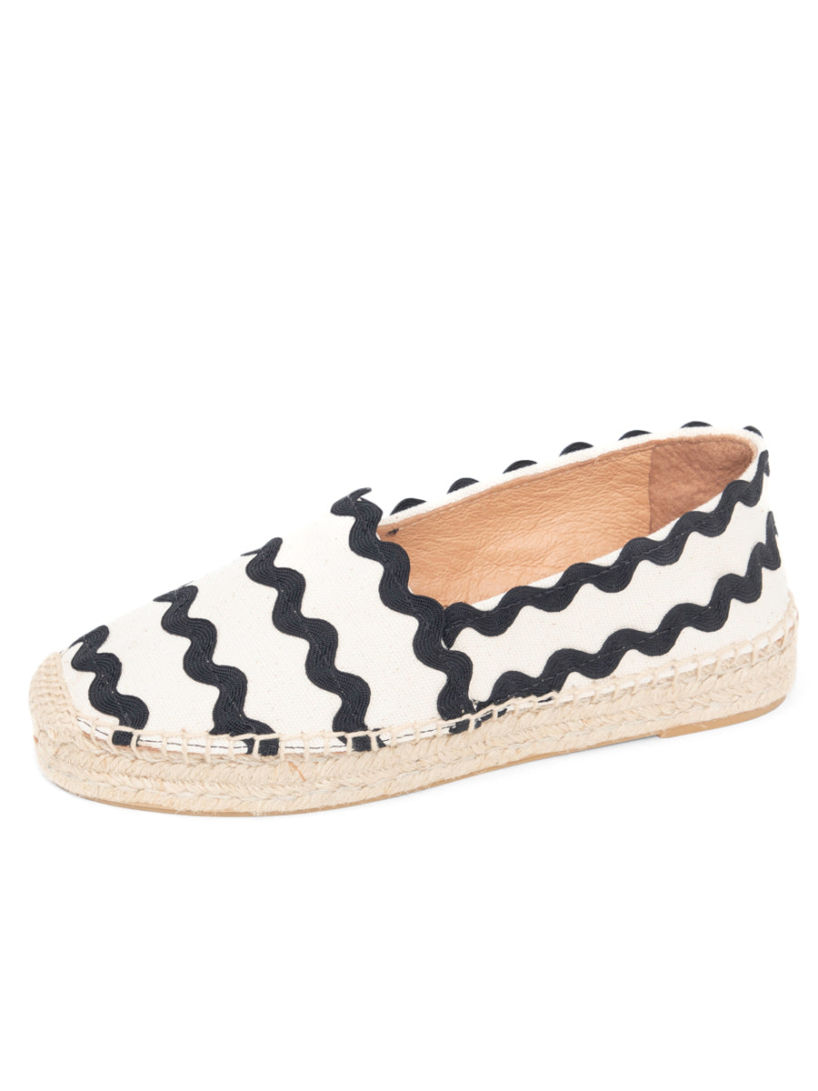 Women’s Neutrals Abigail Slip On Espadrille Tan/Black 7 Uk Patricia Green