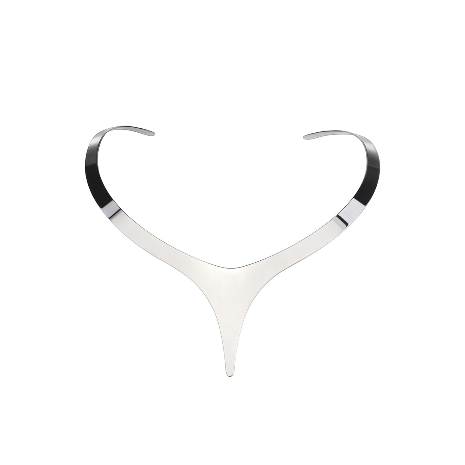 Hota Hota Jewellery Women's Silver Seduction Necklace - High Polish In Silver