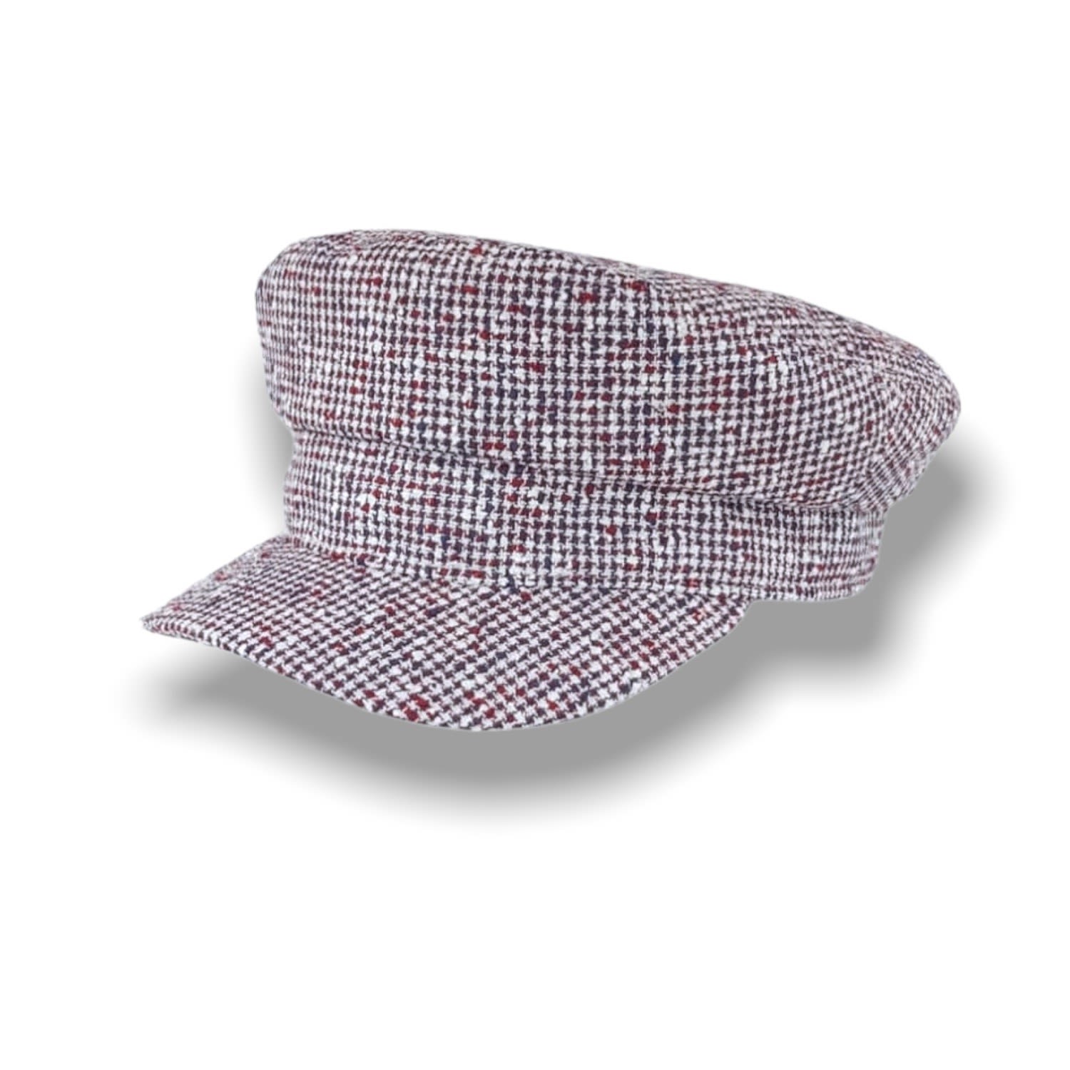 Women’s Skippers Capri Sailor Hat In Flecked Italian Linen Medium Mister Miller - Master Hatter