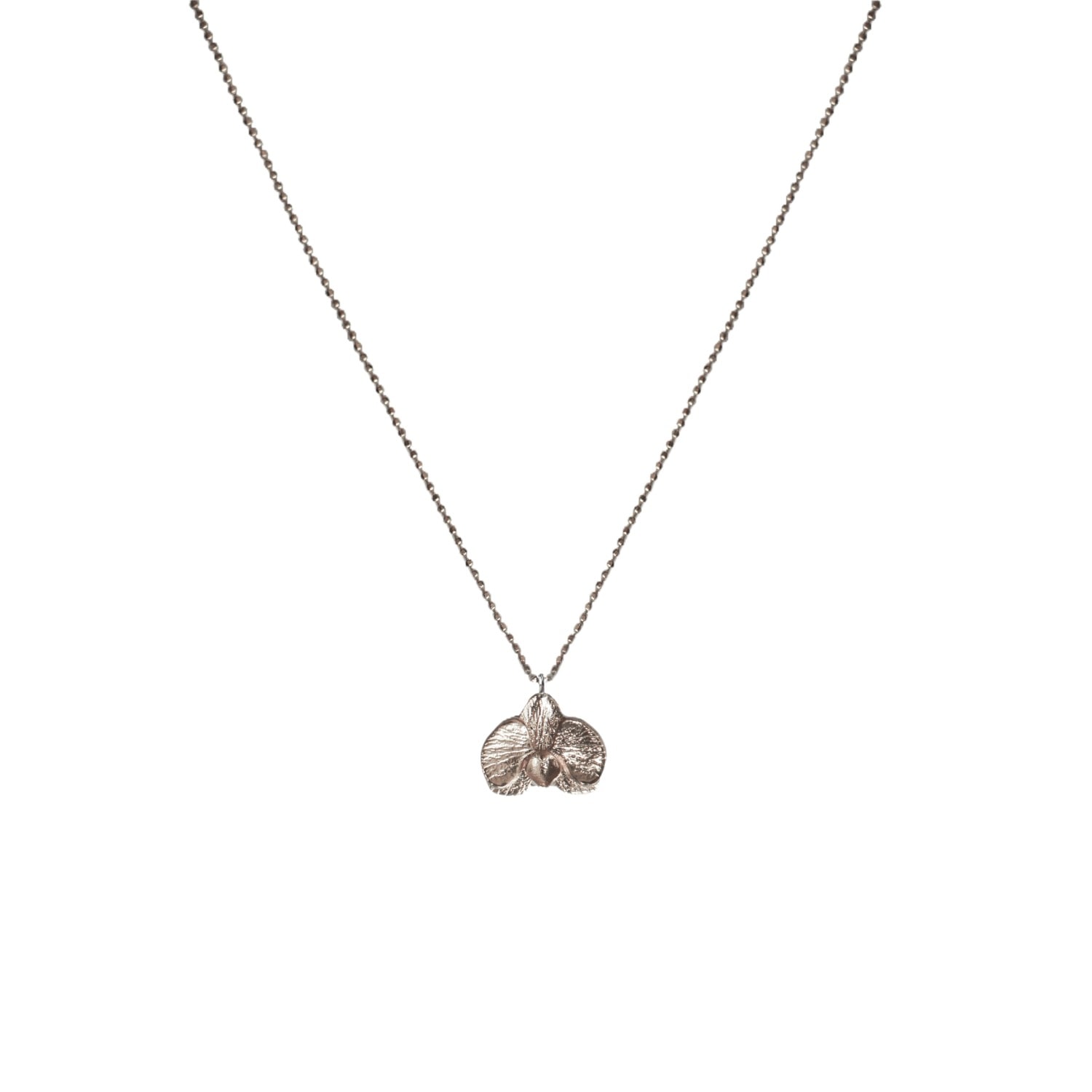 Women’s Silver Orchid Necklace | Alegoria Jewellery