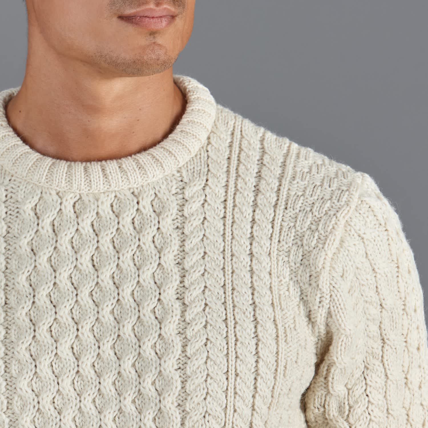 Mens cable knit jumpers uk deals