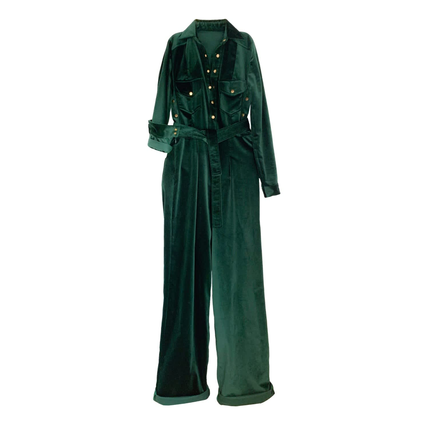 velvet boiler suit