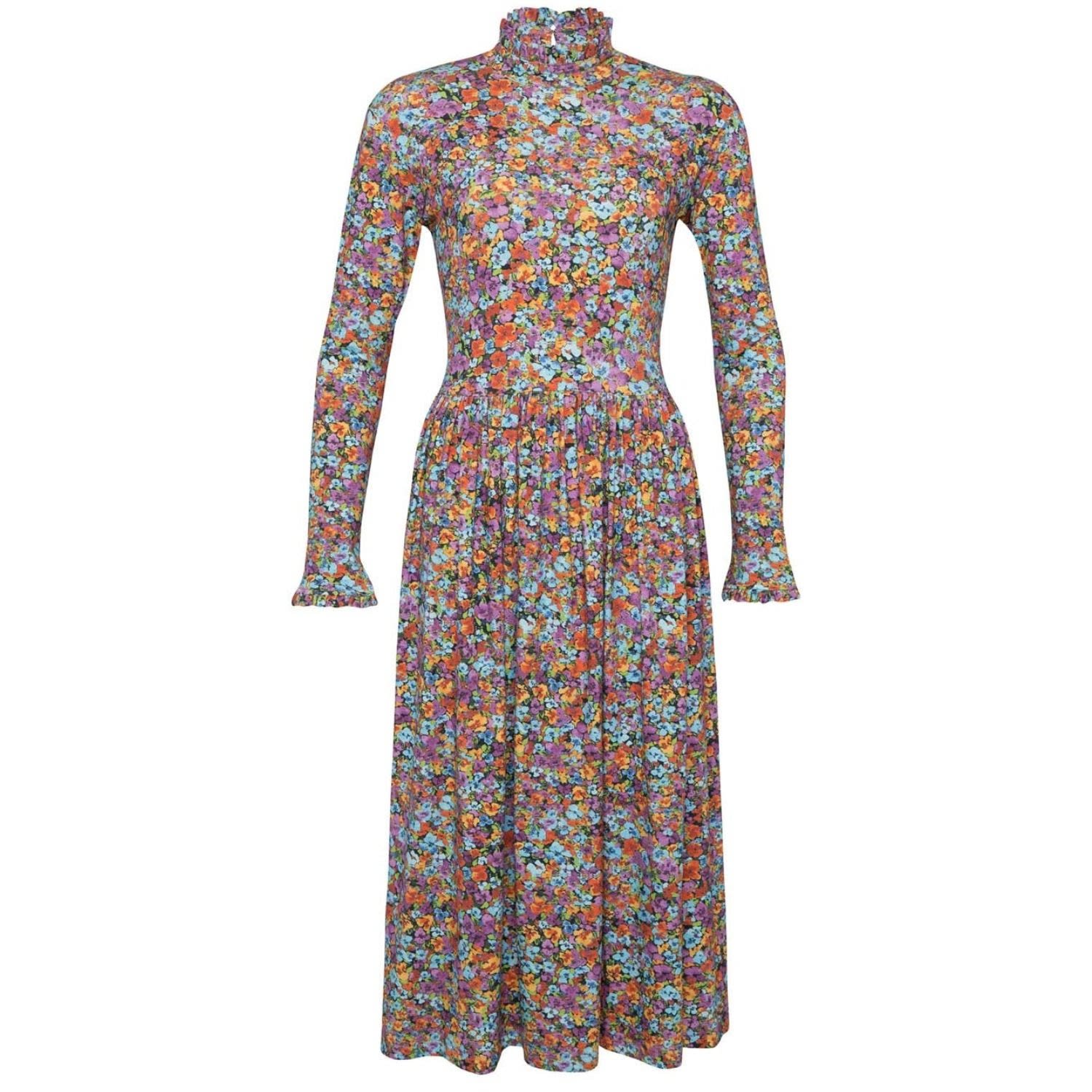 State Of Georgia Women's Red The Tmapla Midi Dress Floral Explosion Raspberry In Red