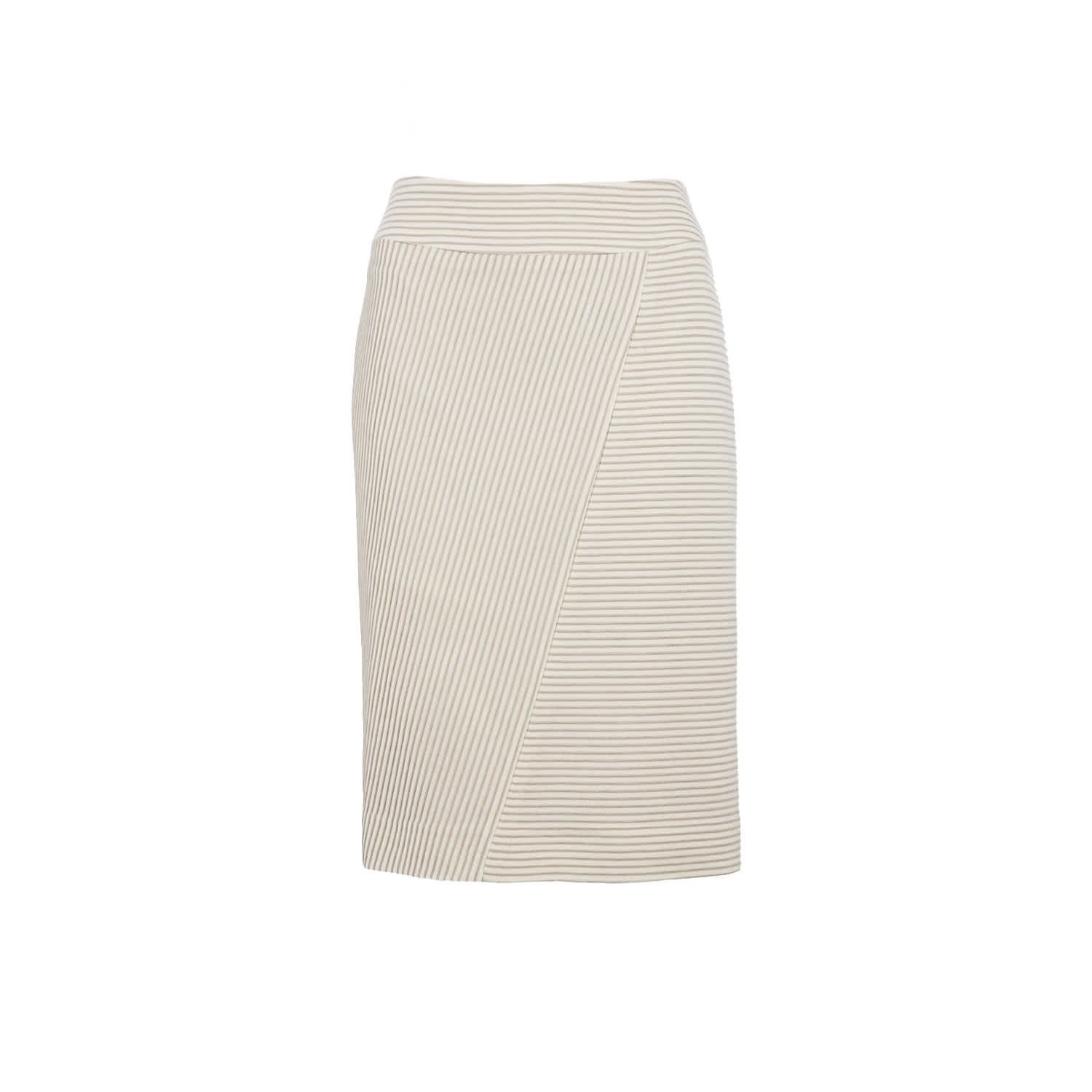 cream pencil skirt
