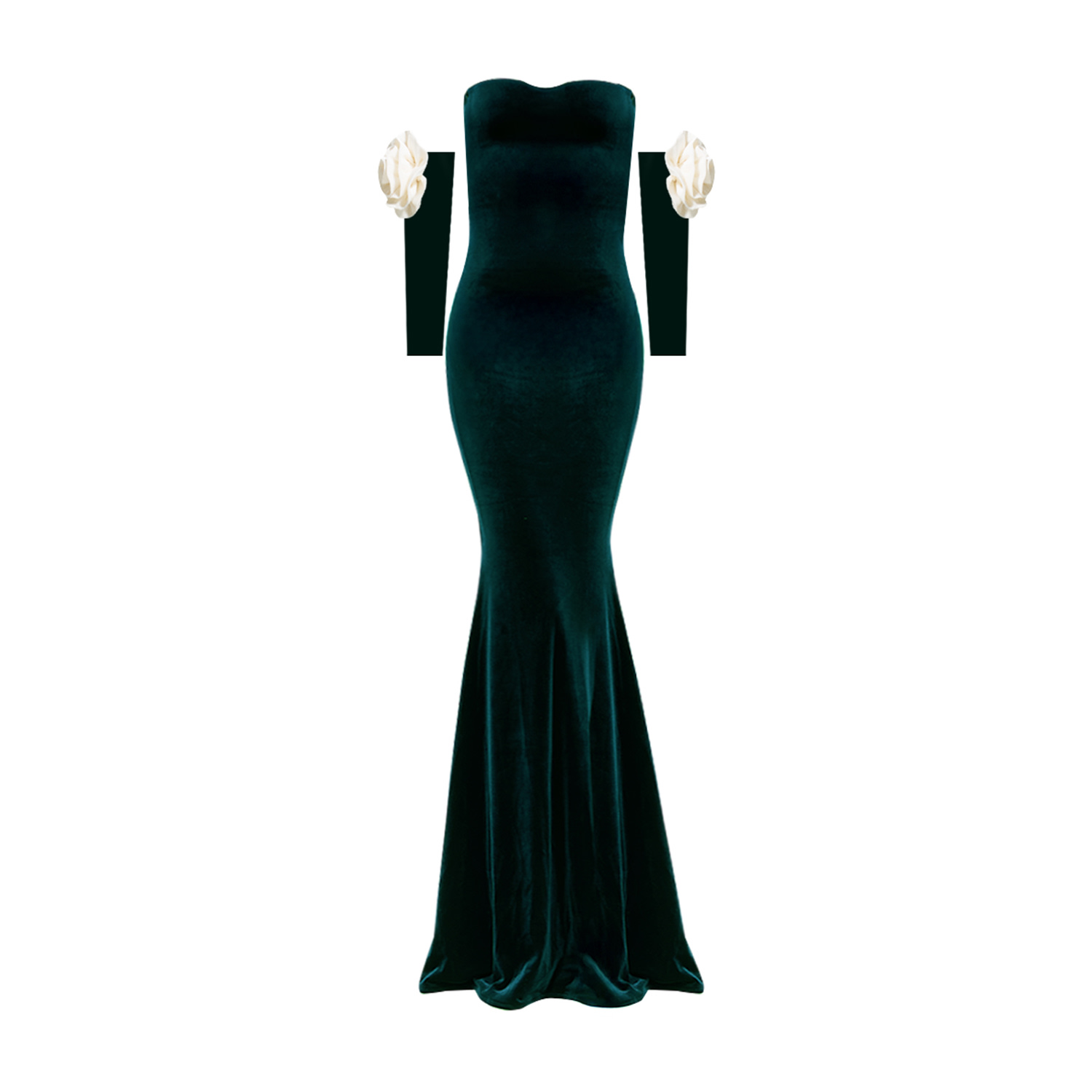Nur Karaata Women's Versailles Rose Green Gown