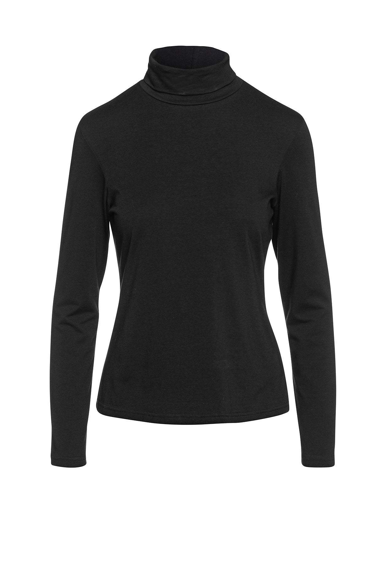 Women’s Long Sleeve Polo Neck Jumper Black Extra Large Conquista