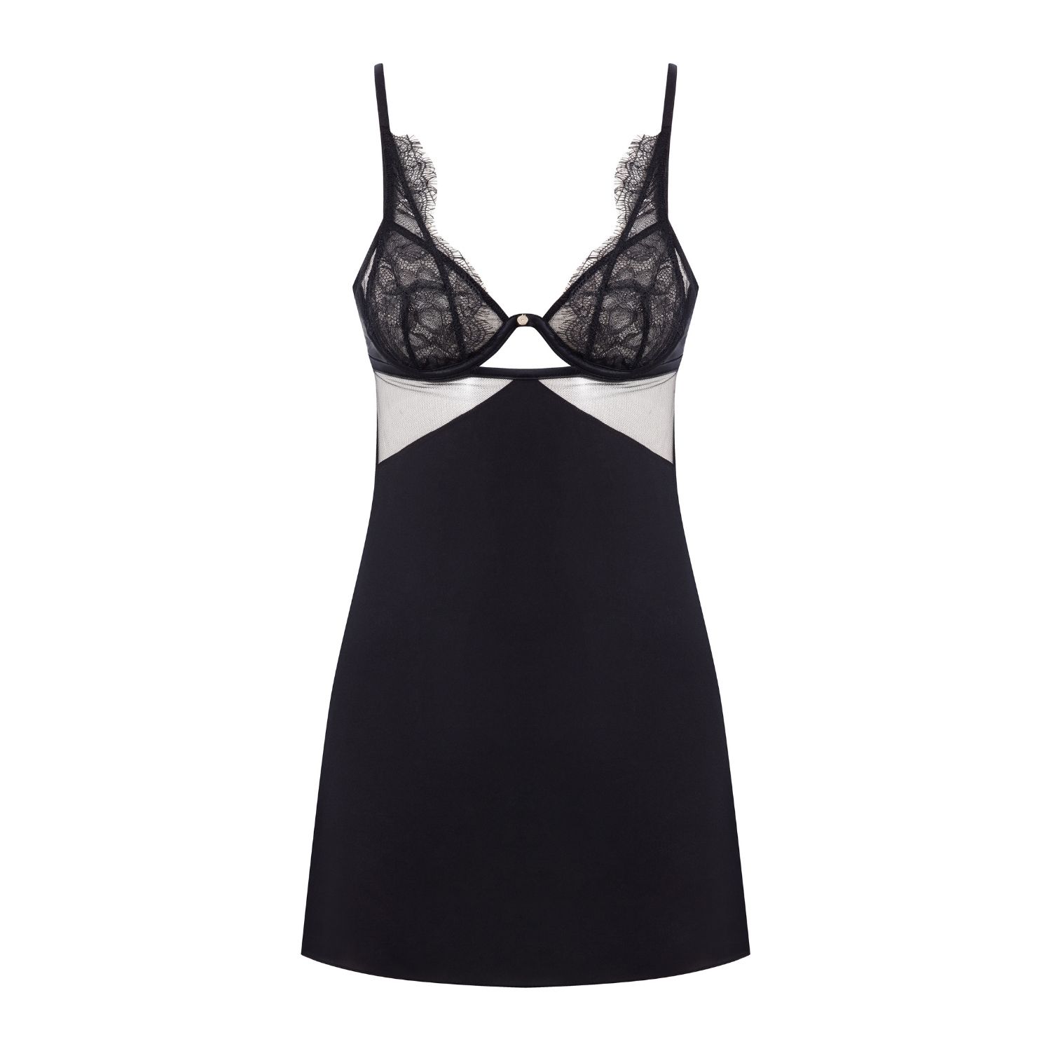 House Of Silk Women's Bowie Underwire Babydoll Black
