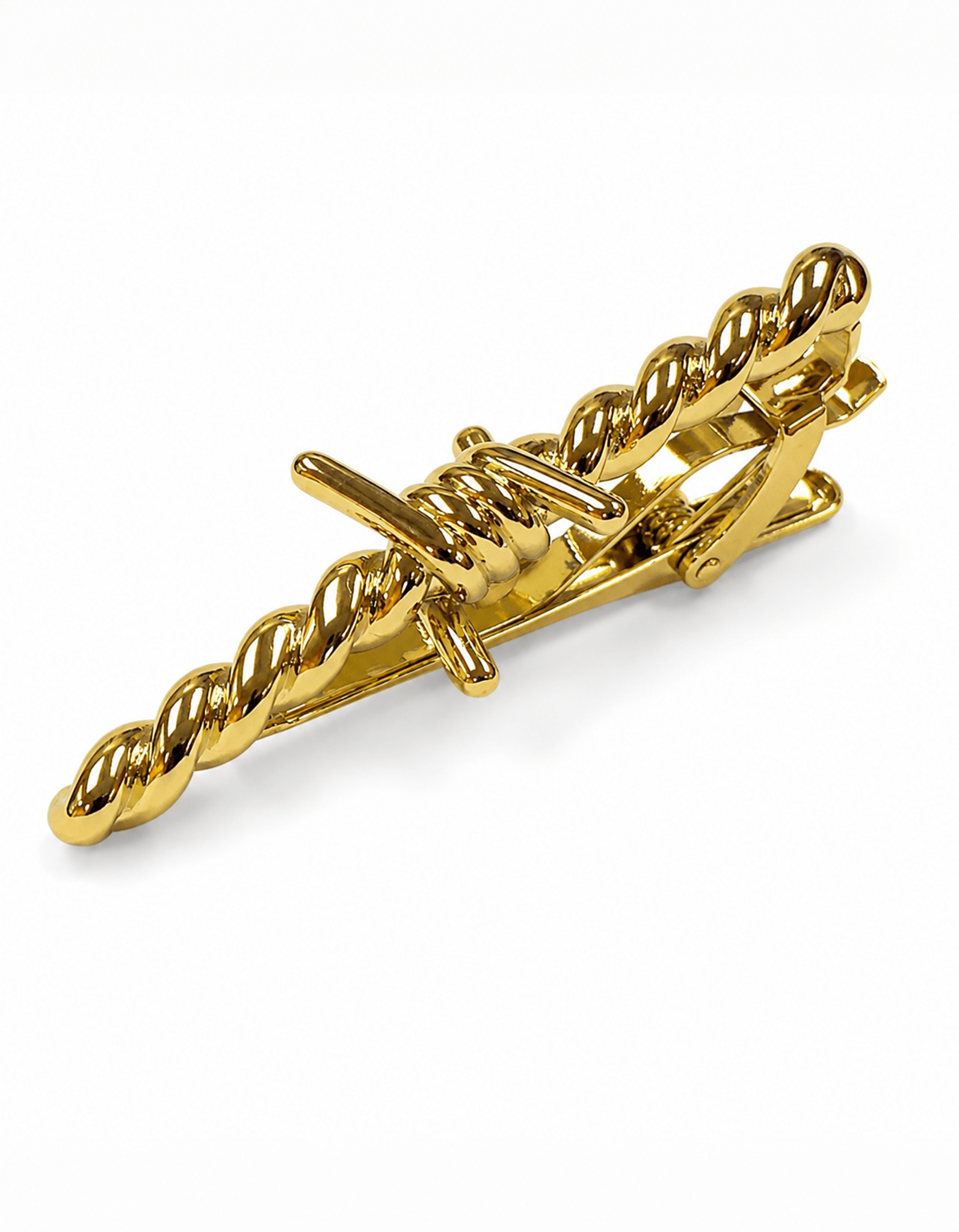 Men's Gold Barbed Wire Tie Clip | Gresham Blake
