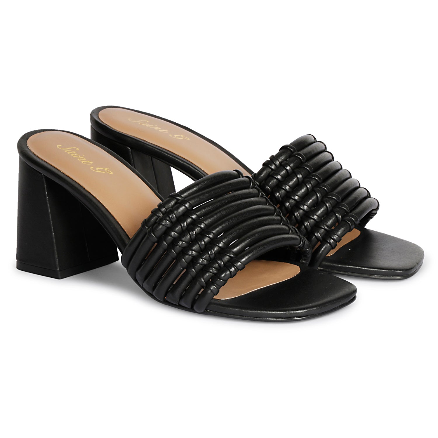 Women’s Bethany Black Sandals 5 Uk Saint G