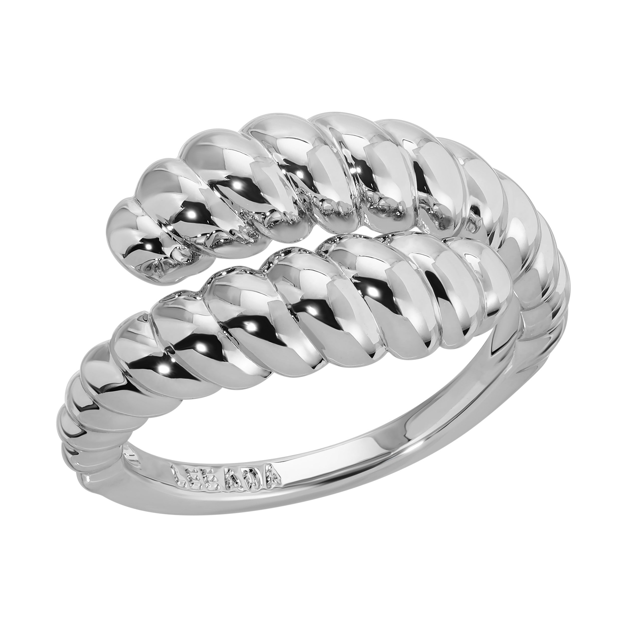 Women’s Claire Wrap Ring Silver Leeada Jewelry