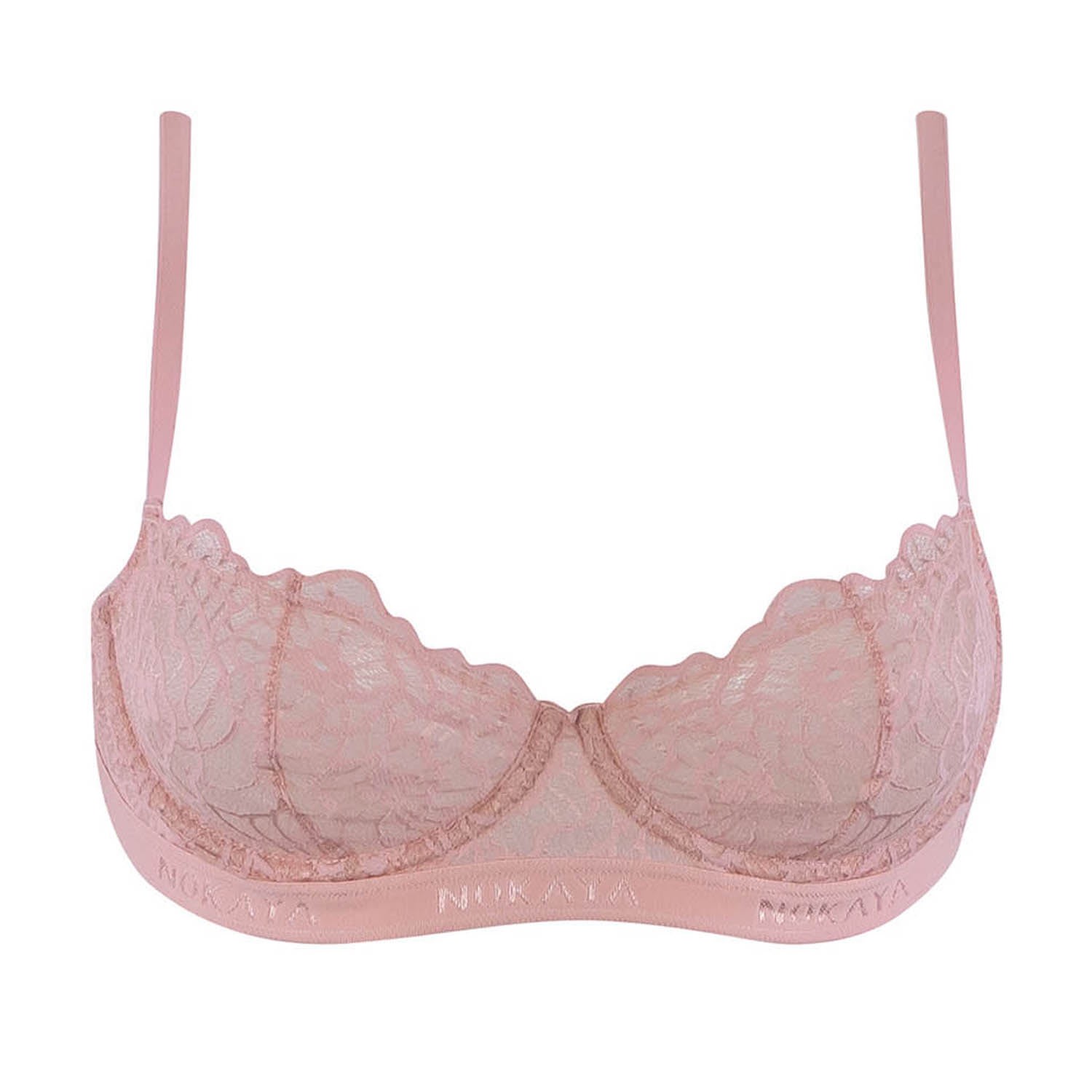 Nokaya Women's Born In Ukraine Balcony Bra - Rose Gold In Rose Gold