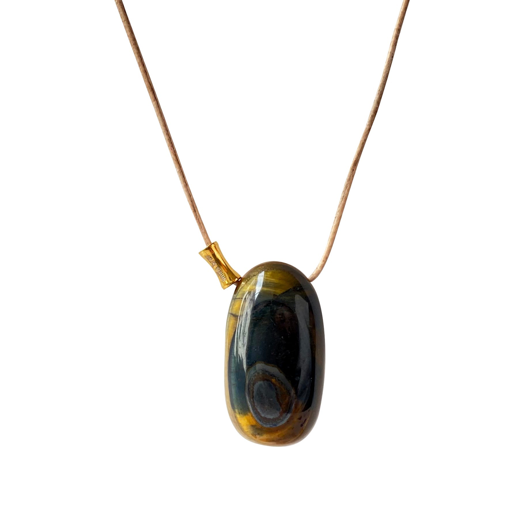 Smilla Brav Women's Gold / Brown Tiger Eye Necklace In Multi