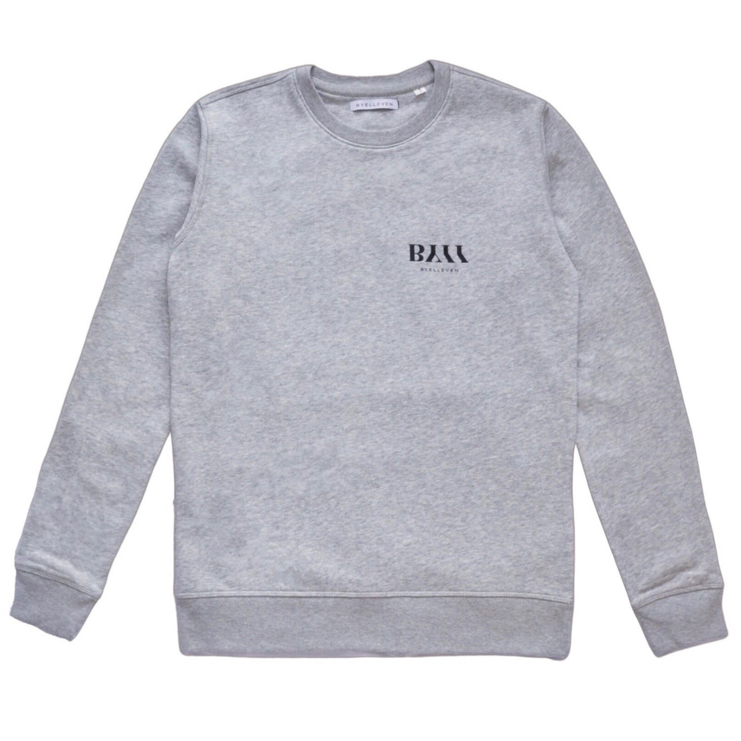 Women’s By11 Organic Cotton Crewneck Logo Sweatshirt - Grey Small By Elleven