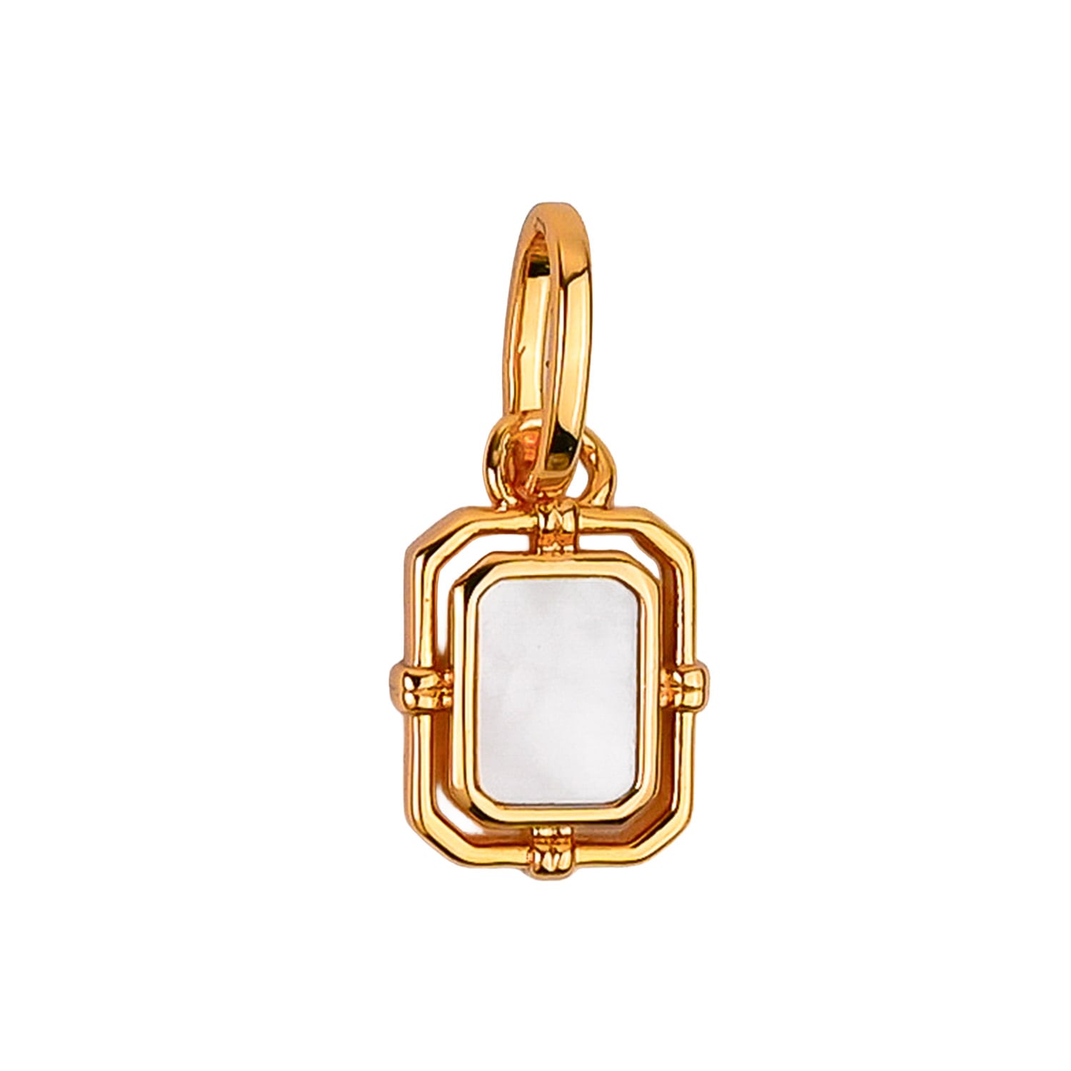 Zynnia Collective Women's Neutrals / Gold / White June/pearl Birthstone Charm In Gold