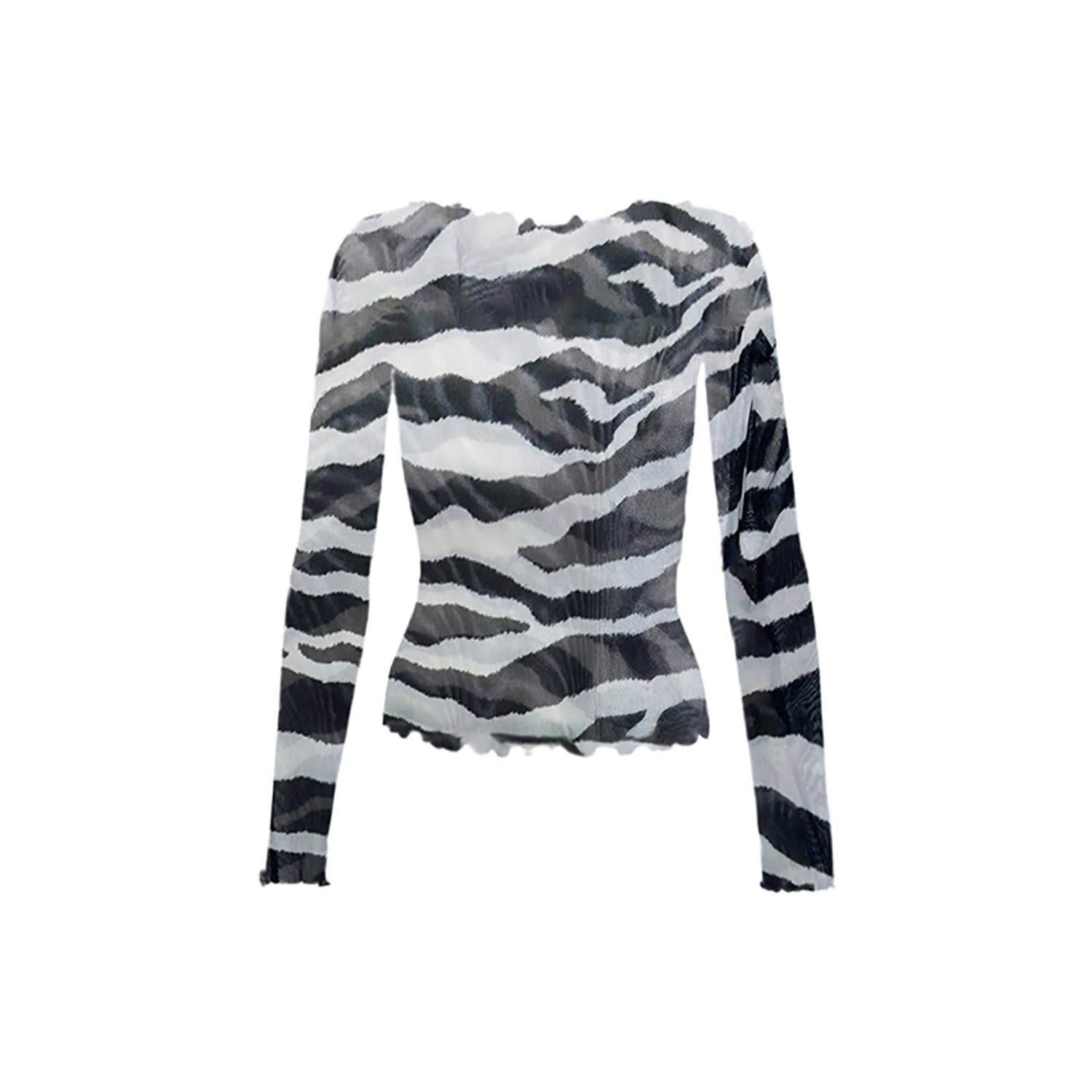 Junie Women's Black / White Kiki Top - Zebra In Multi