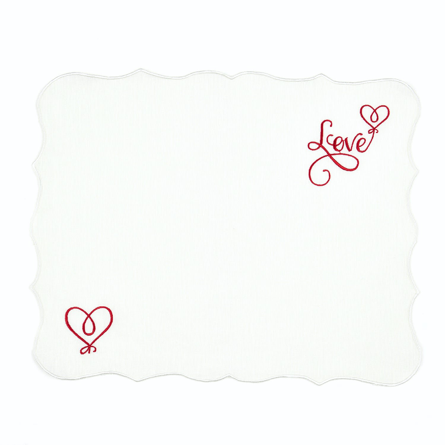 Love - Linen Placemat Set Of 2 Km Home Collection