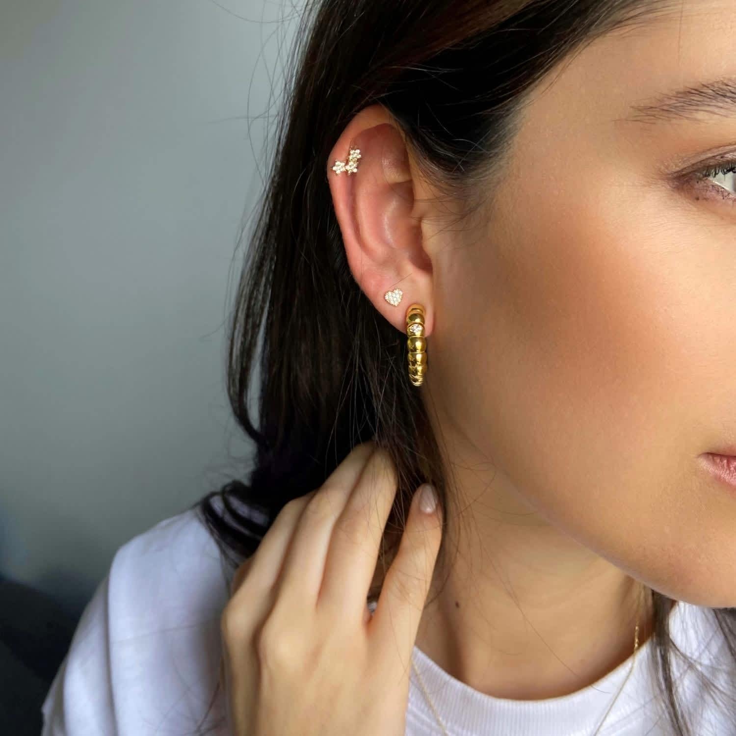 Triple helix store piercing jewelry