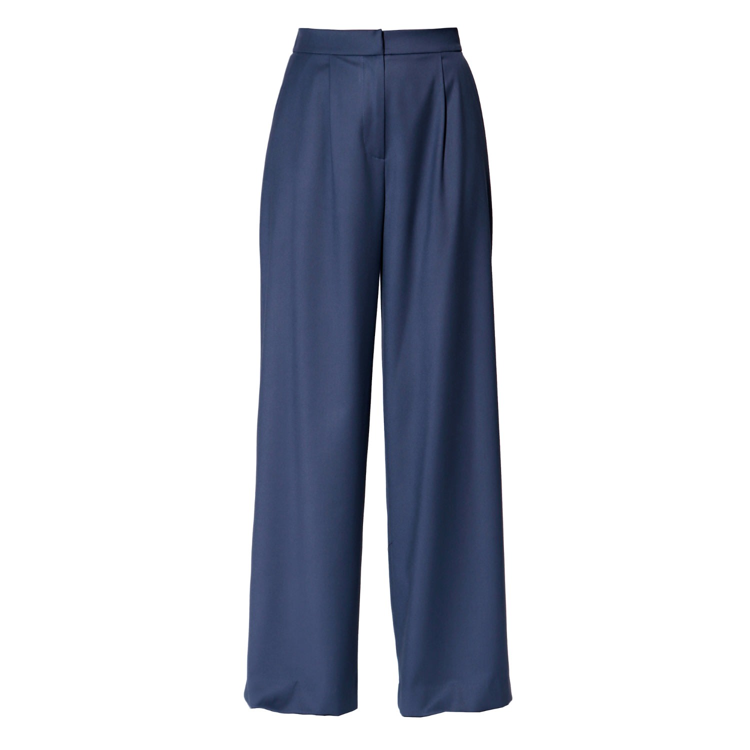 Aggi By Halewski Women's Ophelie Moonlight Blue Wide Suit Trousers In Blue