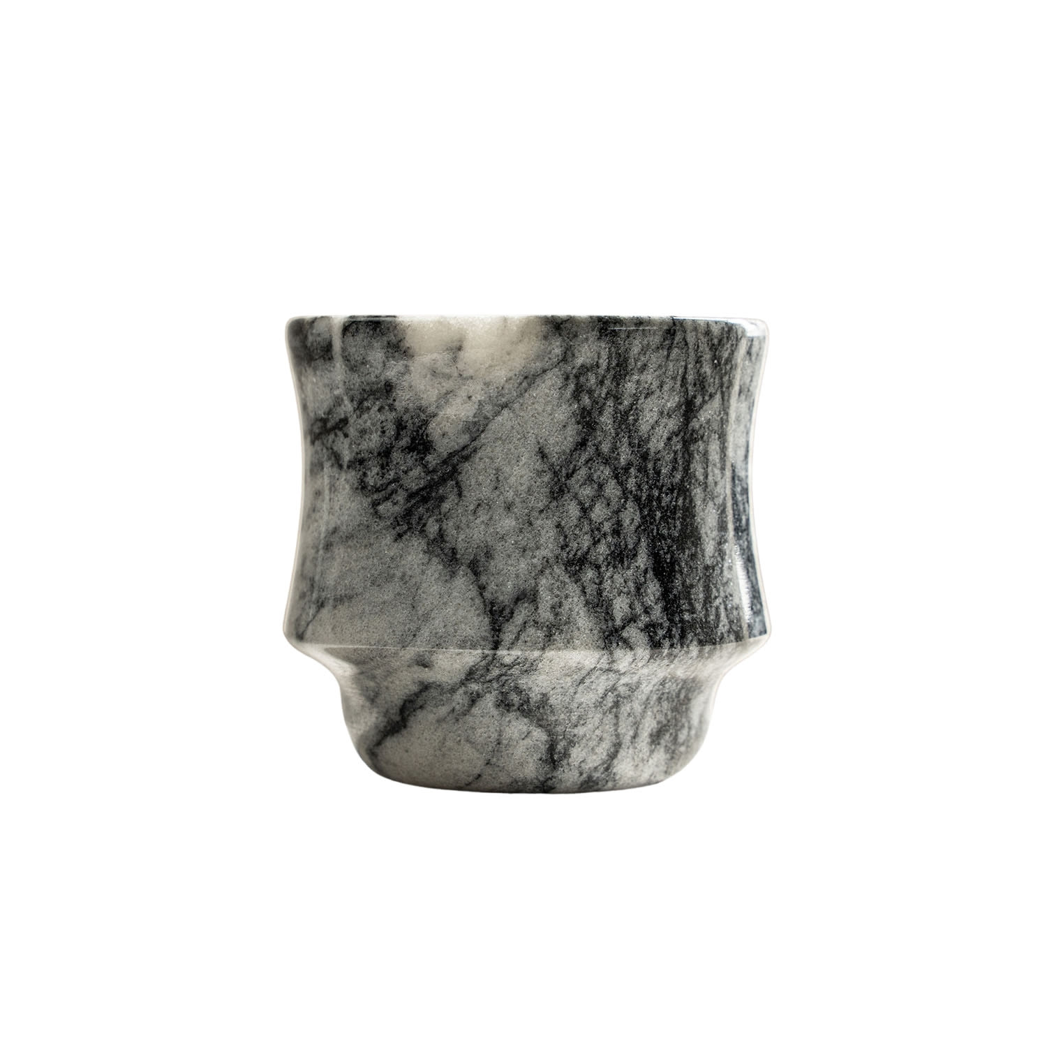 Stacking Mugla Black Marble Tumbler Â· Handcrafted Marble Glass Modeditions