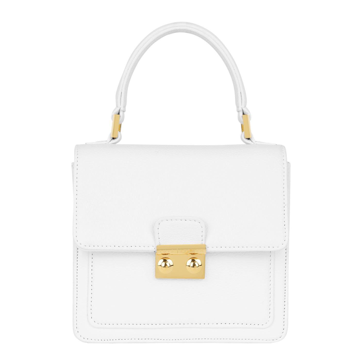 Luis Steven Women's Madie - White Pebble Leather In White