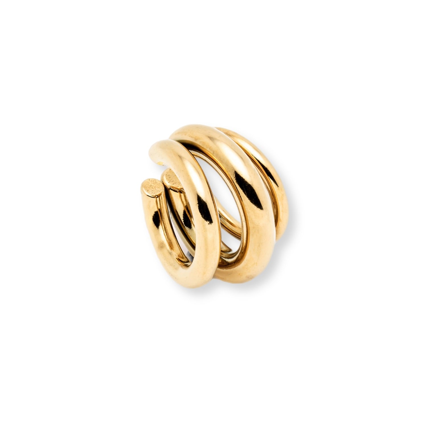 Mink&ivy Women's Chunky Ear Cuff Gold Tarnish Free