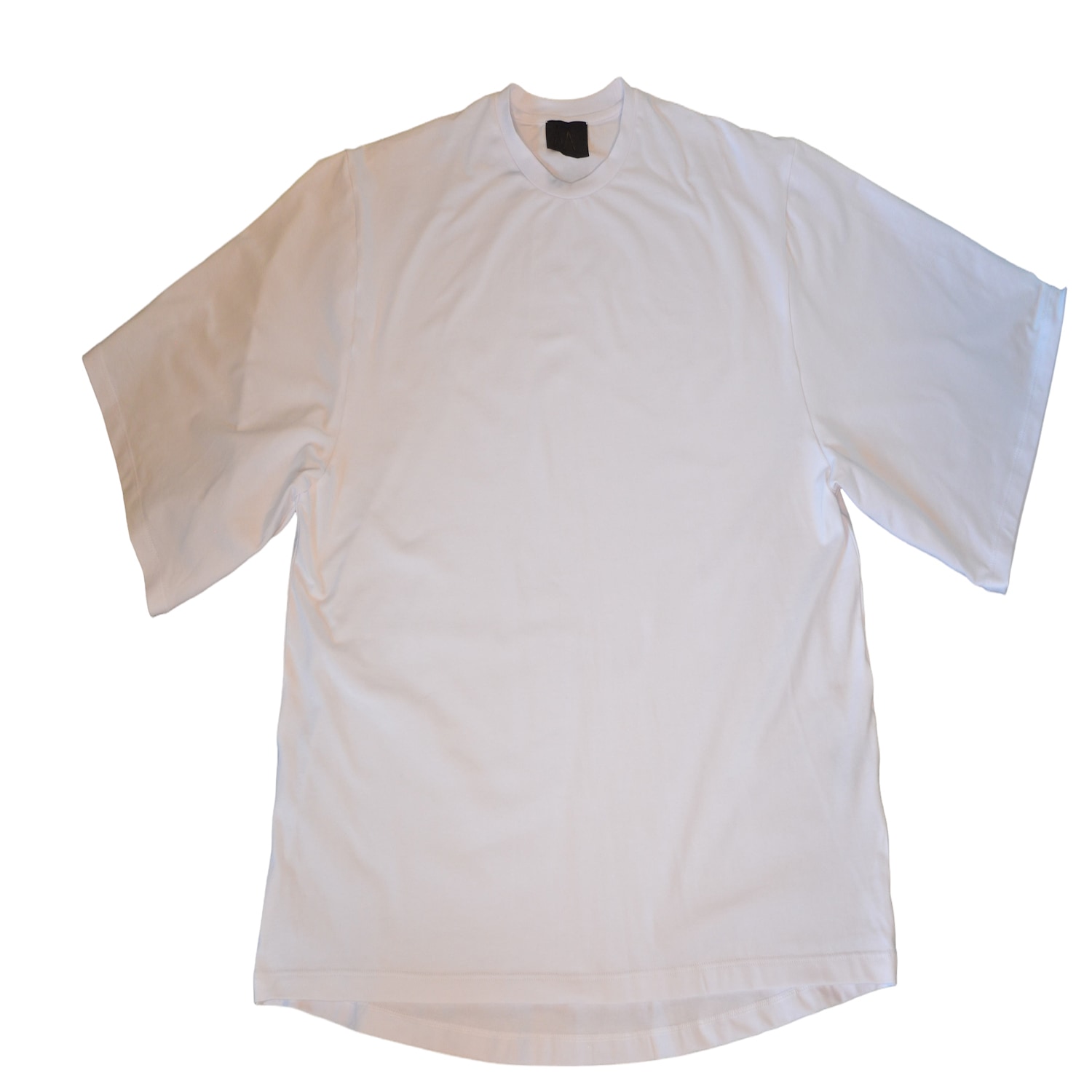 Men’s Relaxed Cropped Fit T-Shirt In White Extra Large Mantle 2020