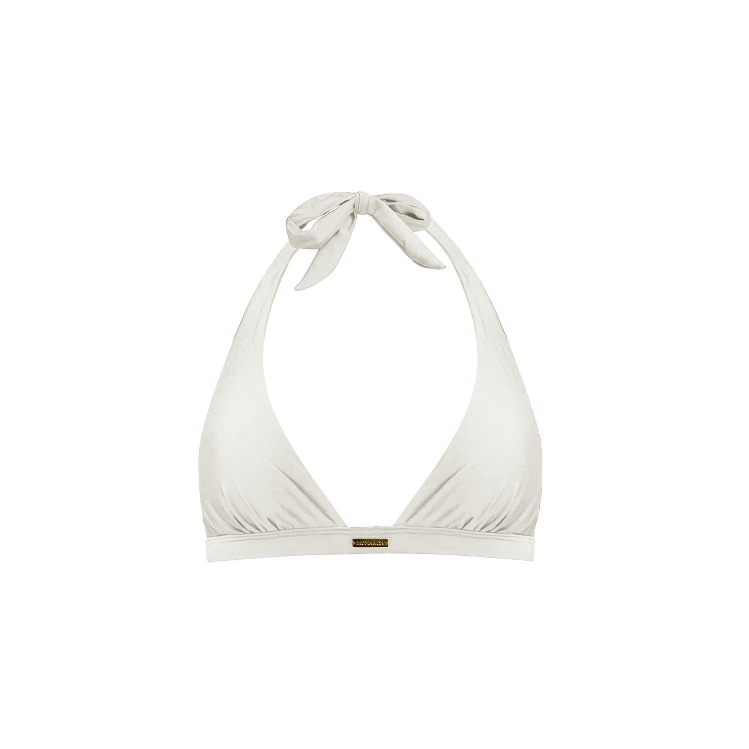 Monarch Women's White Gisele Halter Neck Bikini Top - Ivory