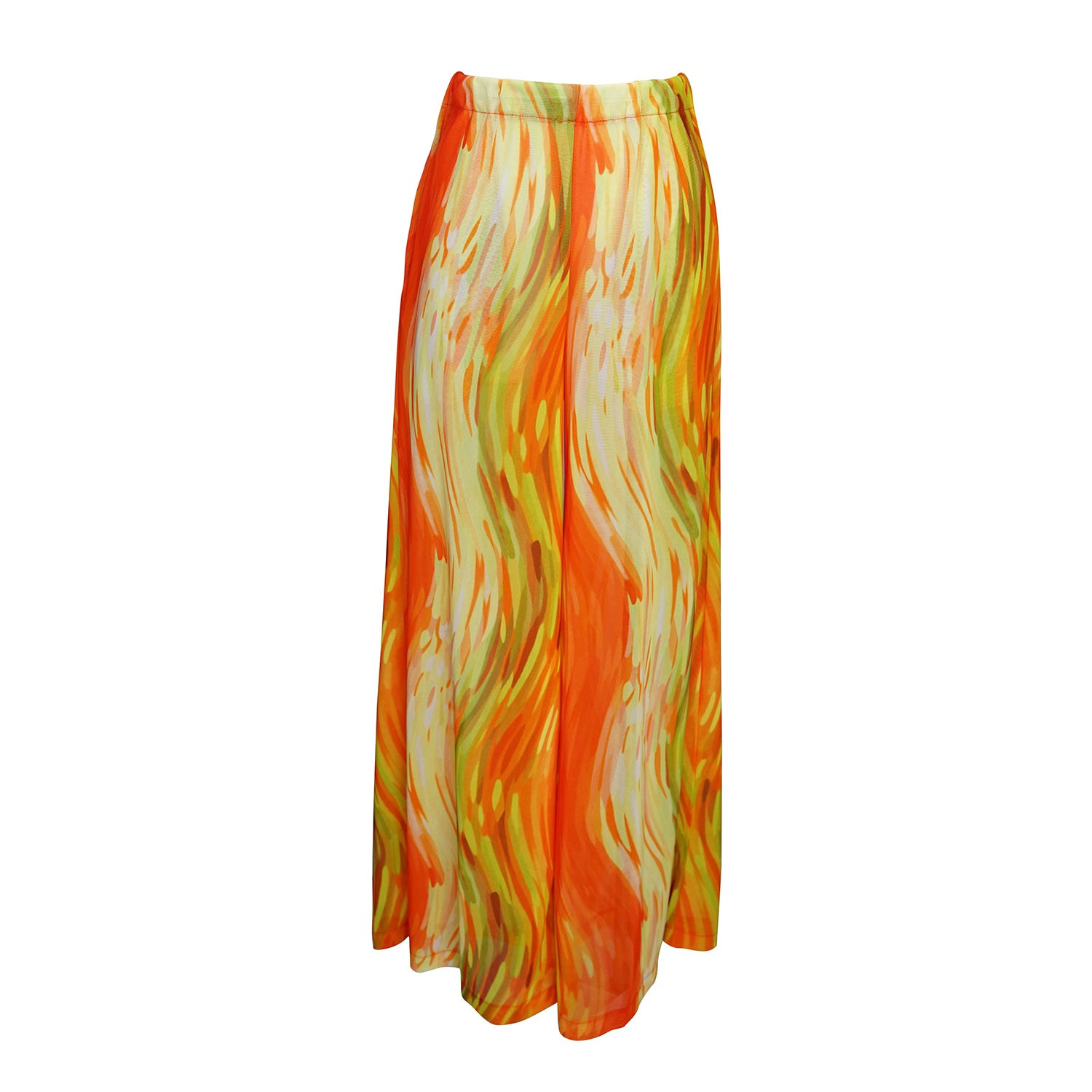 Jennafer Grace Women's Yellow / Orange Mari Palazzo Pant In Red