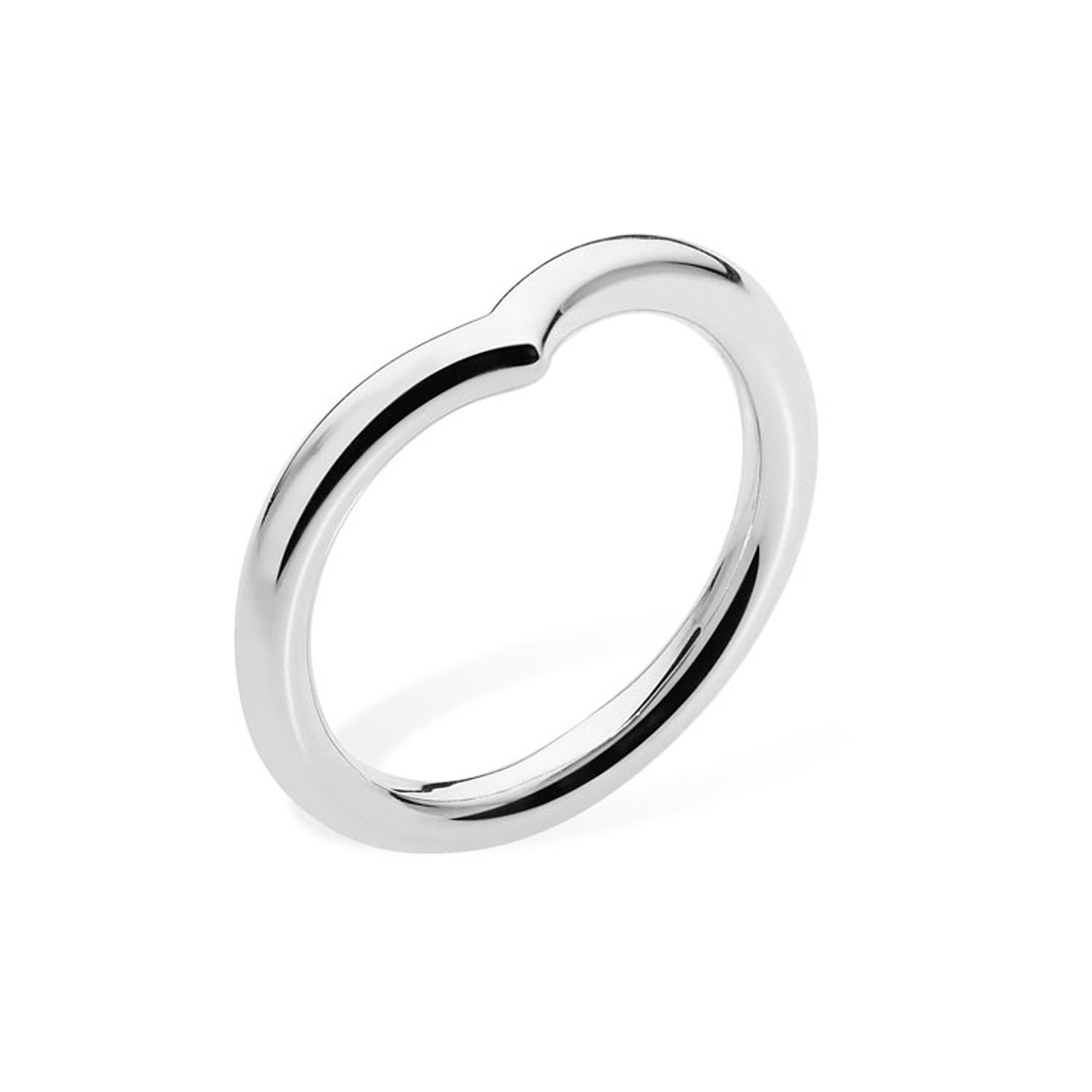 Lucy Quartermaine Women's Sterling Silver Drop Wishbone Ring In Silver