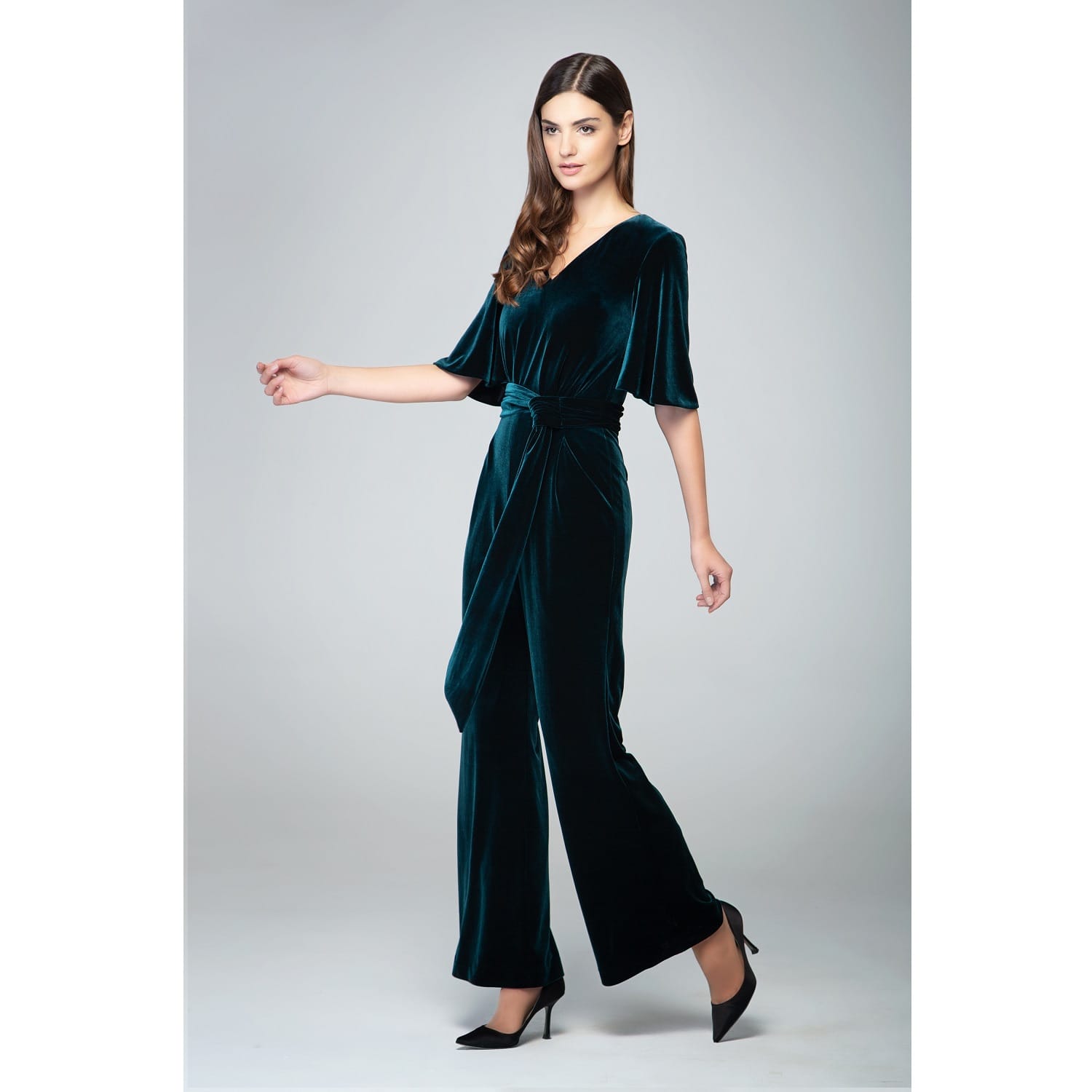 emerald green jumpsuit uk