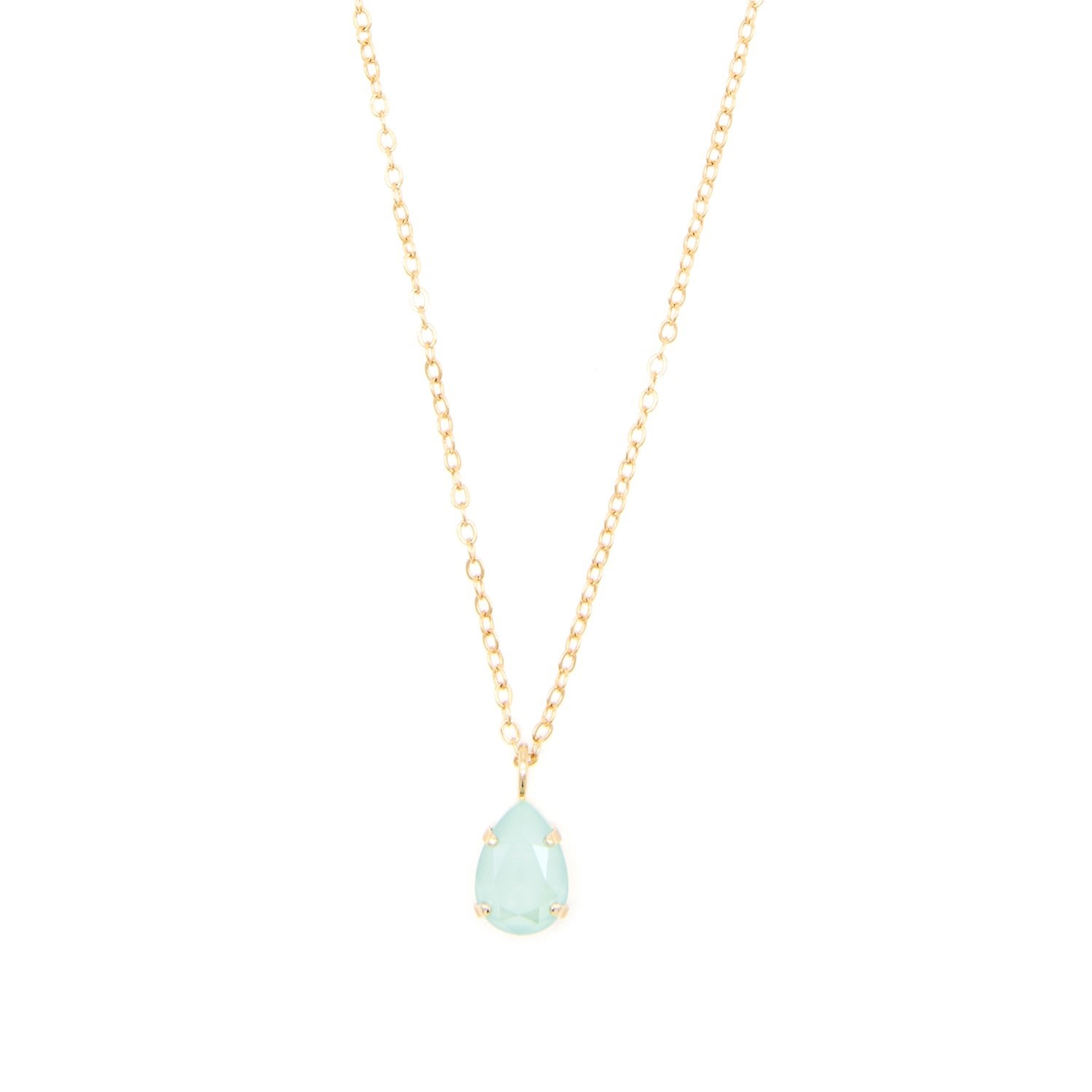 Rosaspina Firenze Women's Mint Green Drop Necklace In Green