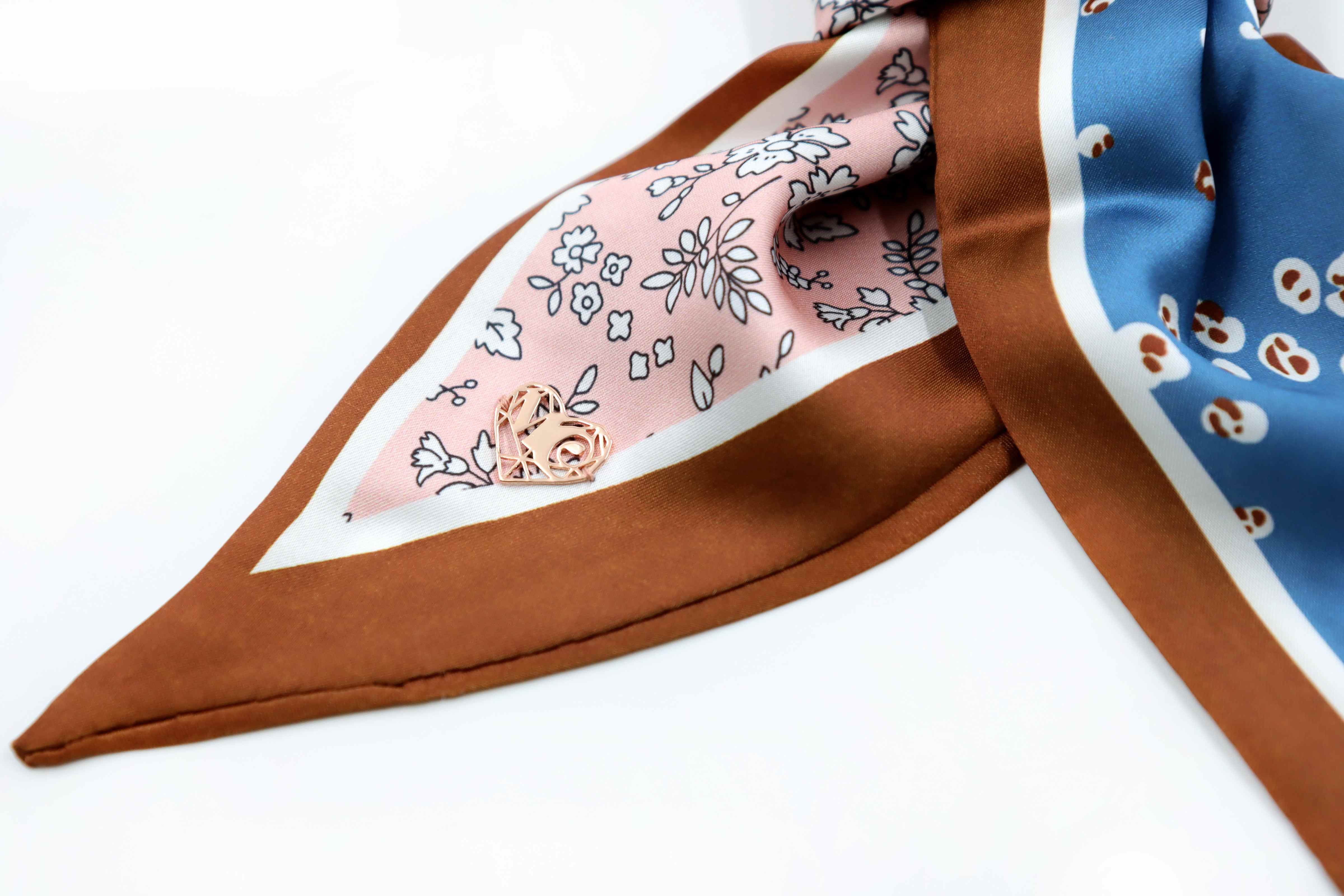 Brigitte - Four Color-Way Pastel Pink, White, Blue & Brown 
