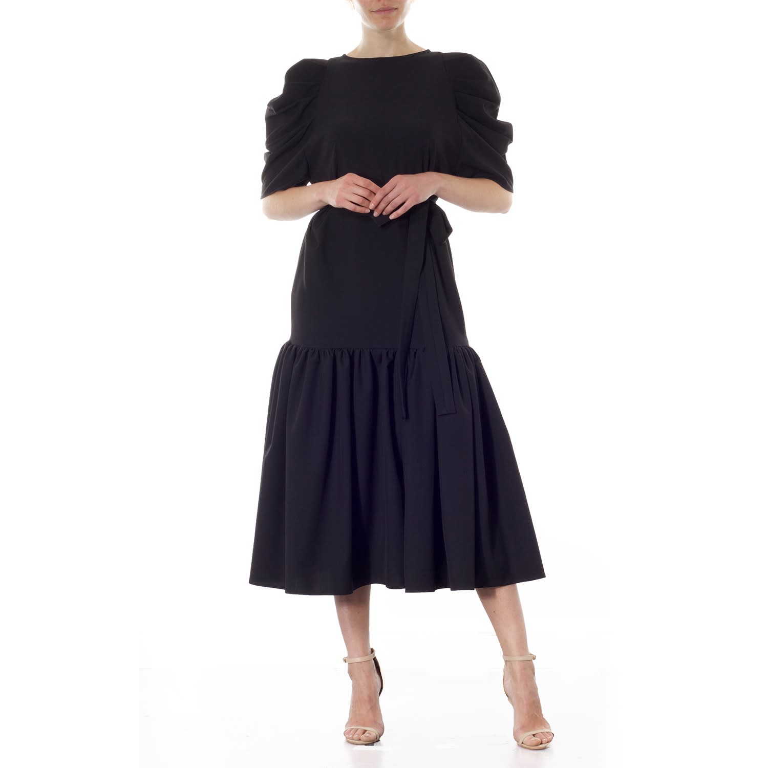 Tolson Black Asymmetric Dress