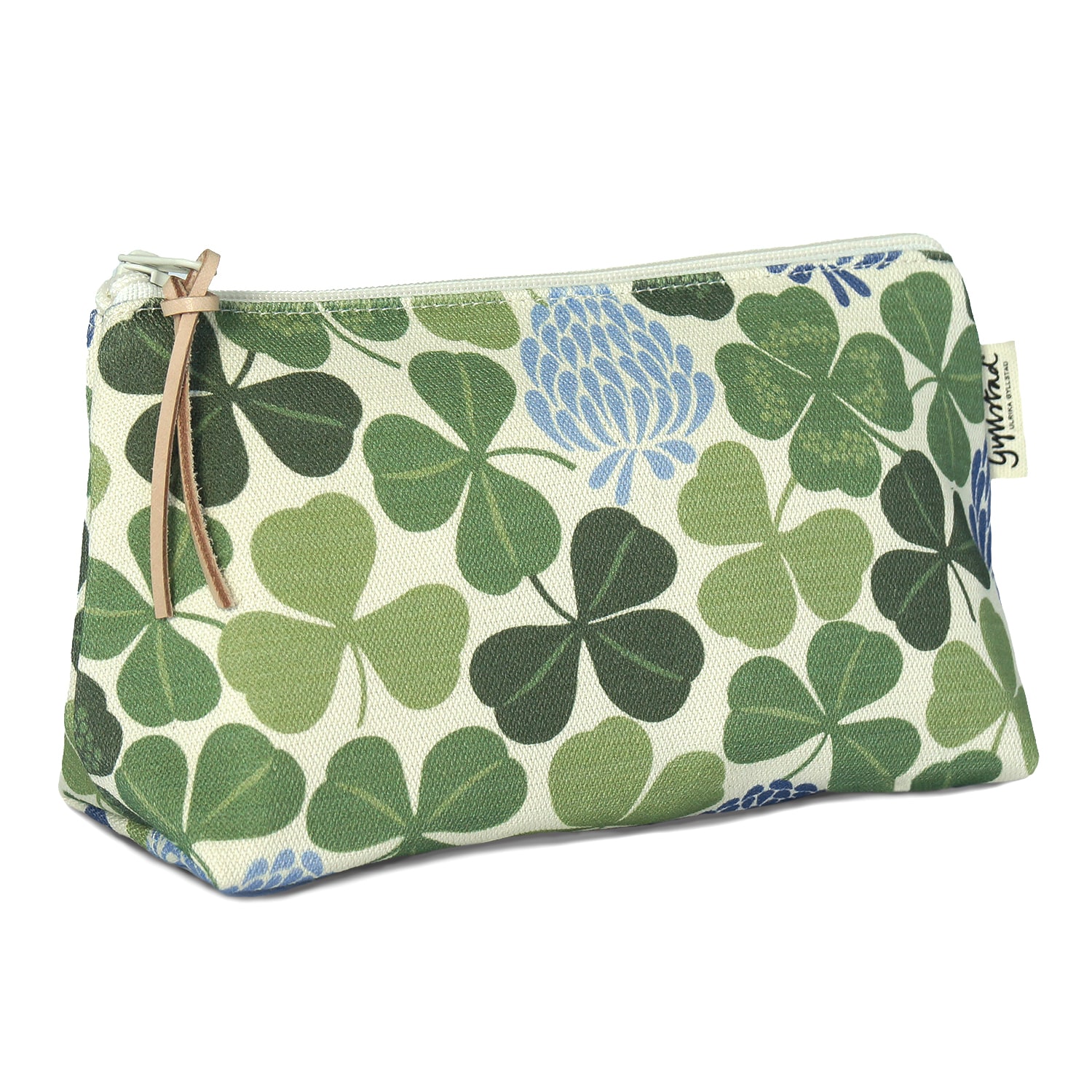 Gyllstad Green / Blue Lyckoklöver Green/blue Wash Bag M In Green/blue