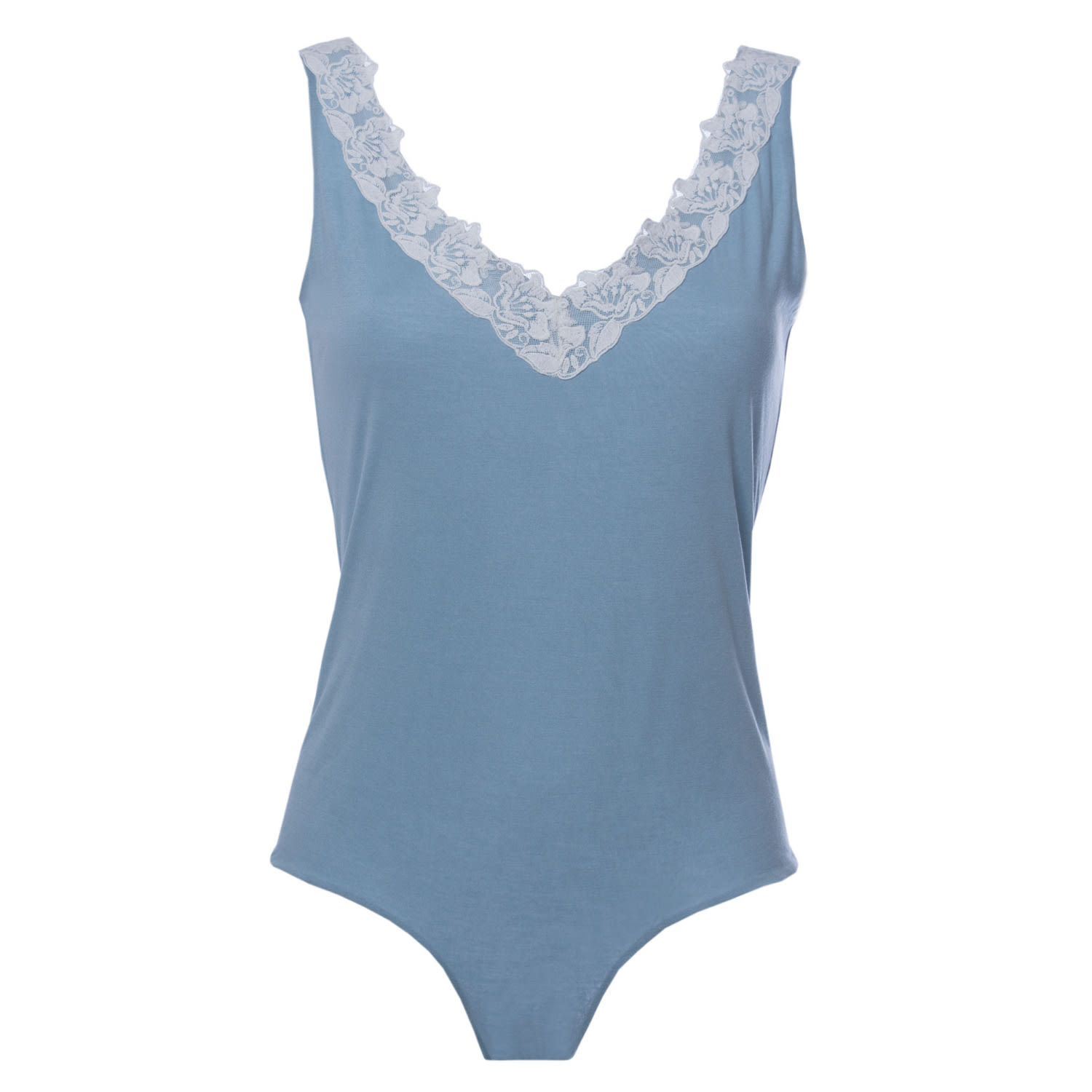 Women’s Modal Bodysuit Blue Medium Roses are Red