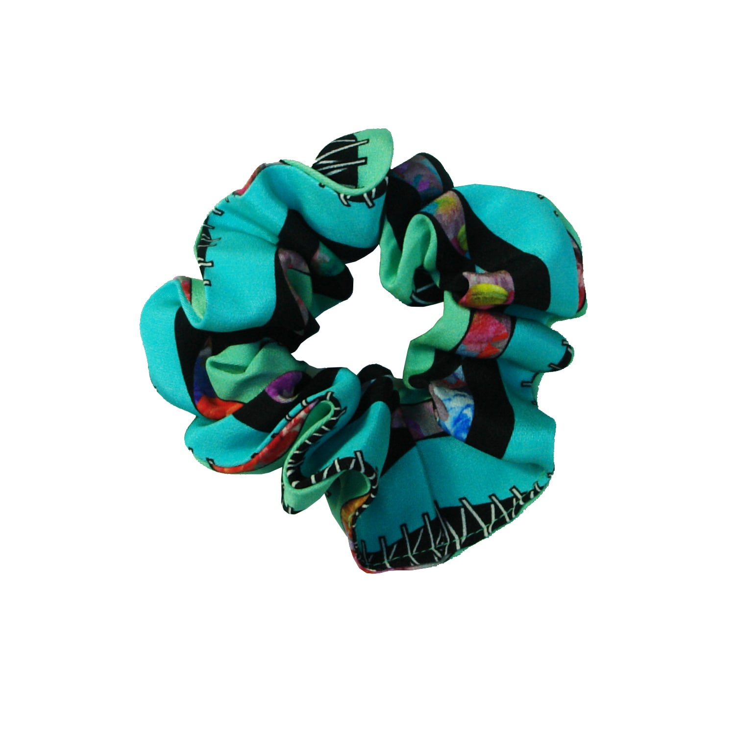 Women's Morelle Silk Scrunchie In Green | One Size | Tramp in Disguise