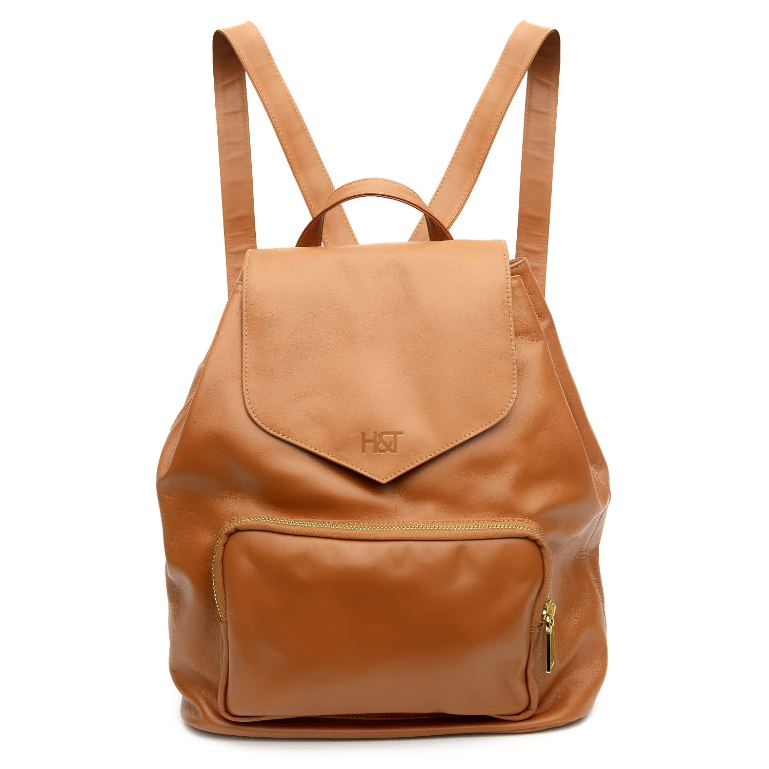 tan leather mini backpack