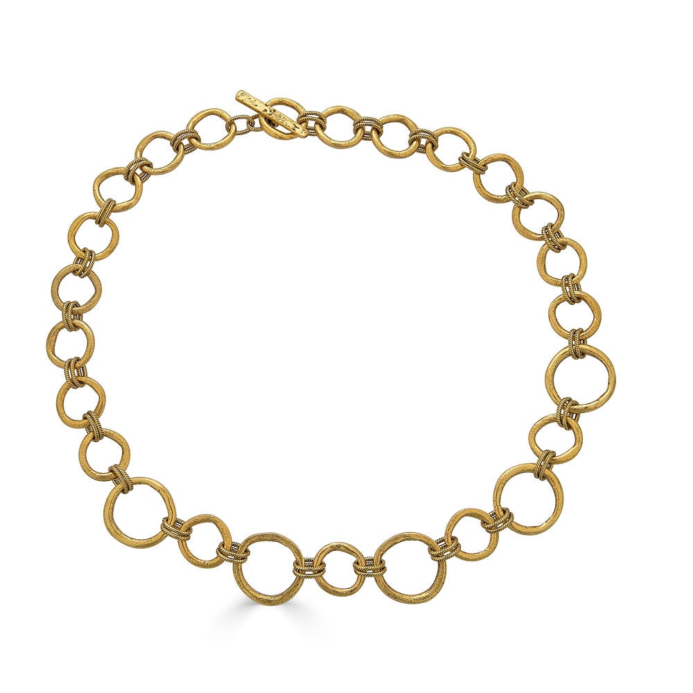Loni Paul Jewelry Women's Gold  Sculpted Circle Necklace In Gold